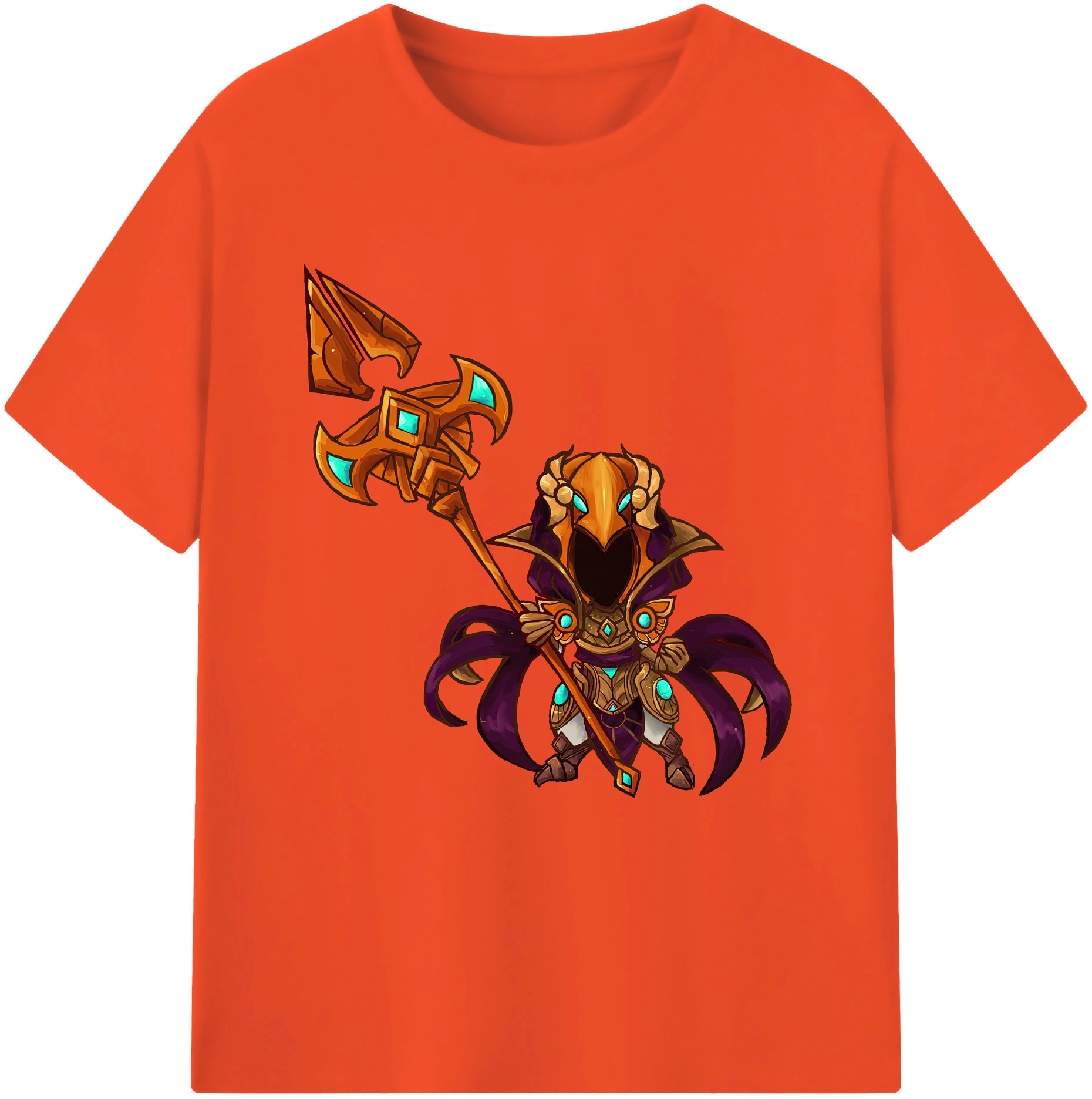 リーグ・オブ・レジェンド League of Legends LOL 綿100％半袖Tシャツ（フロントプリント）