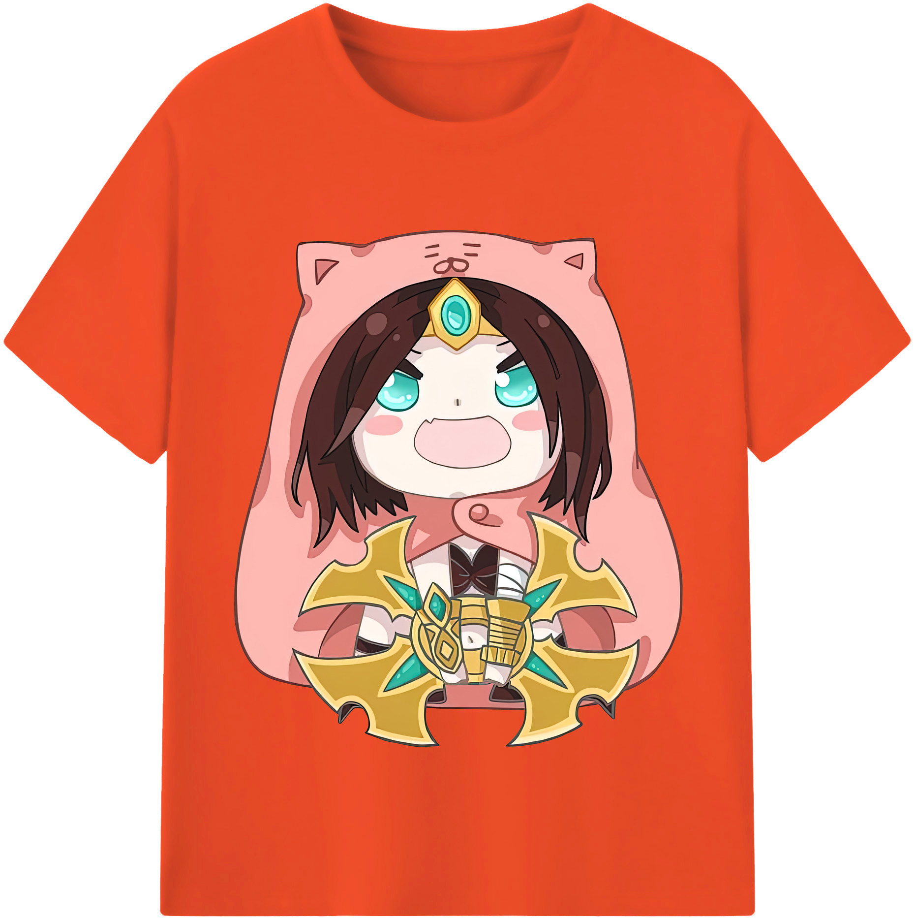 リーグ・オブ・レジェンド League of Legends LOL 綿100％半袖Tシャツ（フロントプリント）
