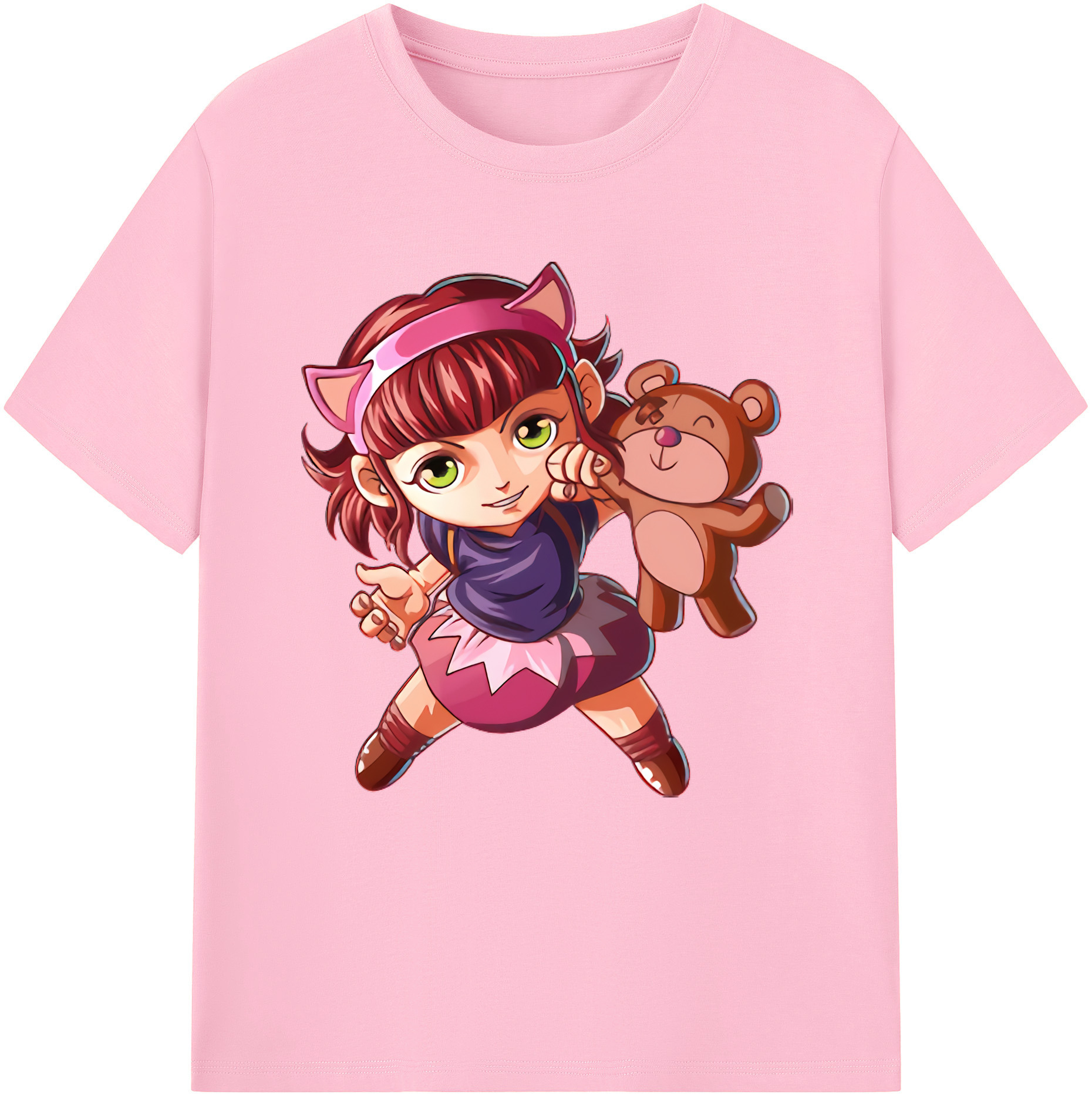 リーグ・オブ・レジェンド League of Legends LOL 綿100％半袖Tシャツ（フロントプリント）