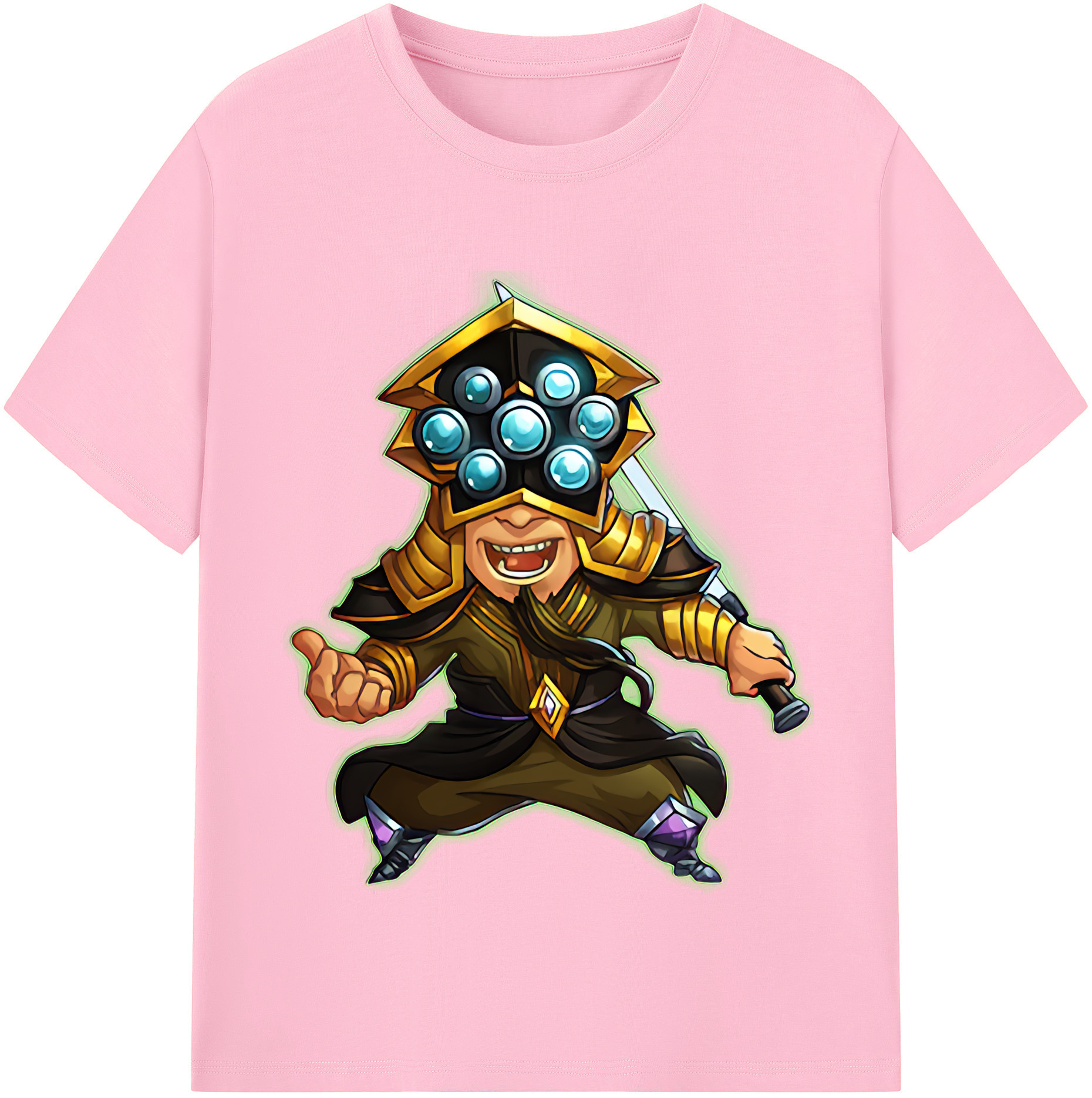 リーグ・オブ・レジェンド League of Legends LOL 綿100％半袖Tシャツ（フロントプリント）