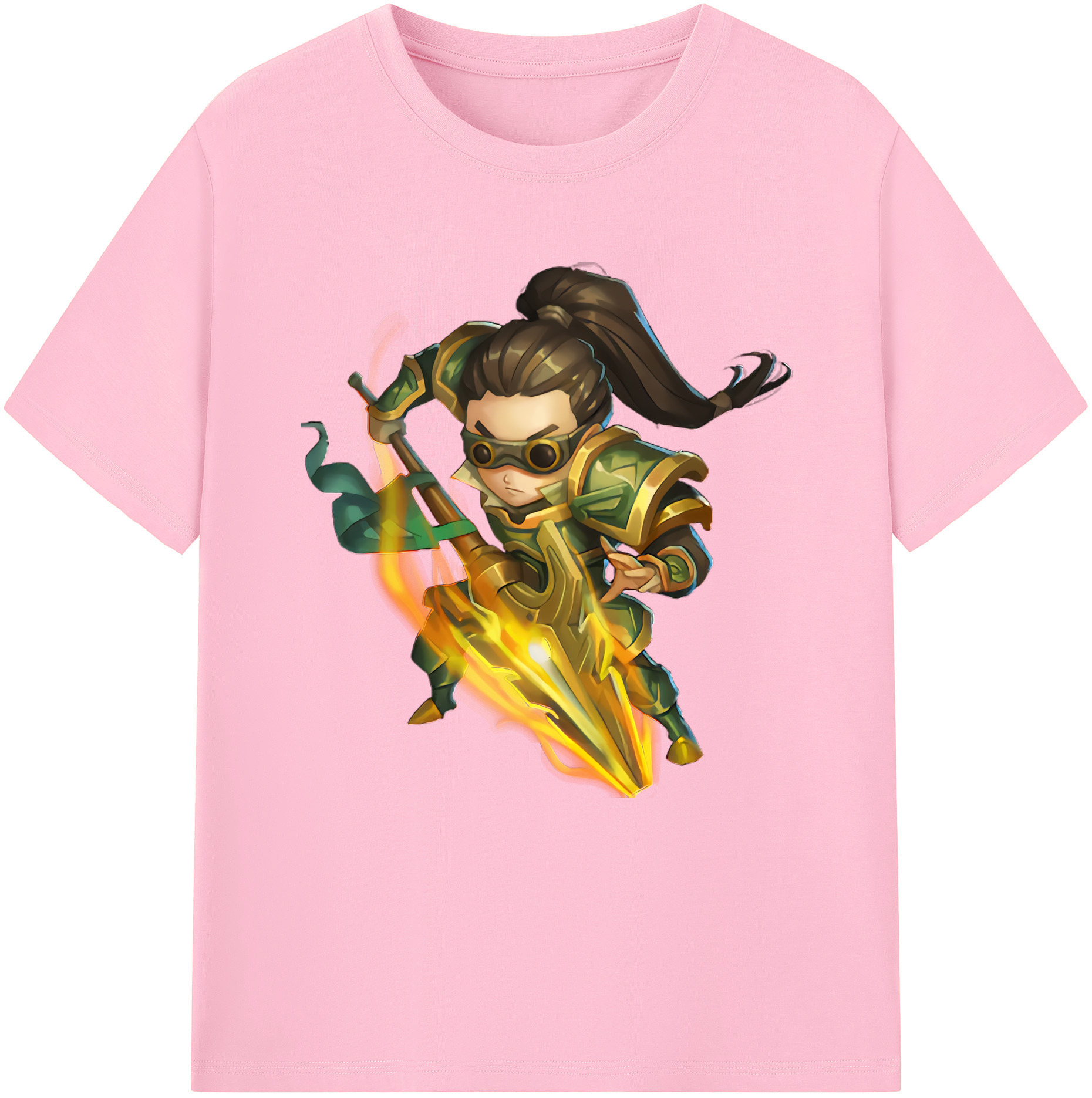 リーグ・オブ・レジェンド League of Legends LOL 綿100％半袖Tシャツ（フロントプリント）