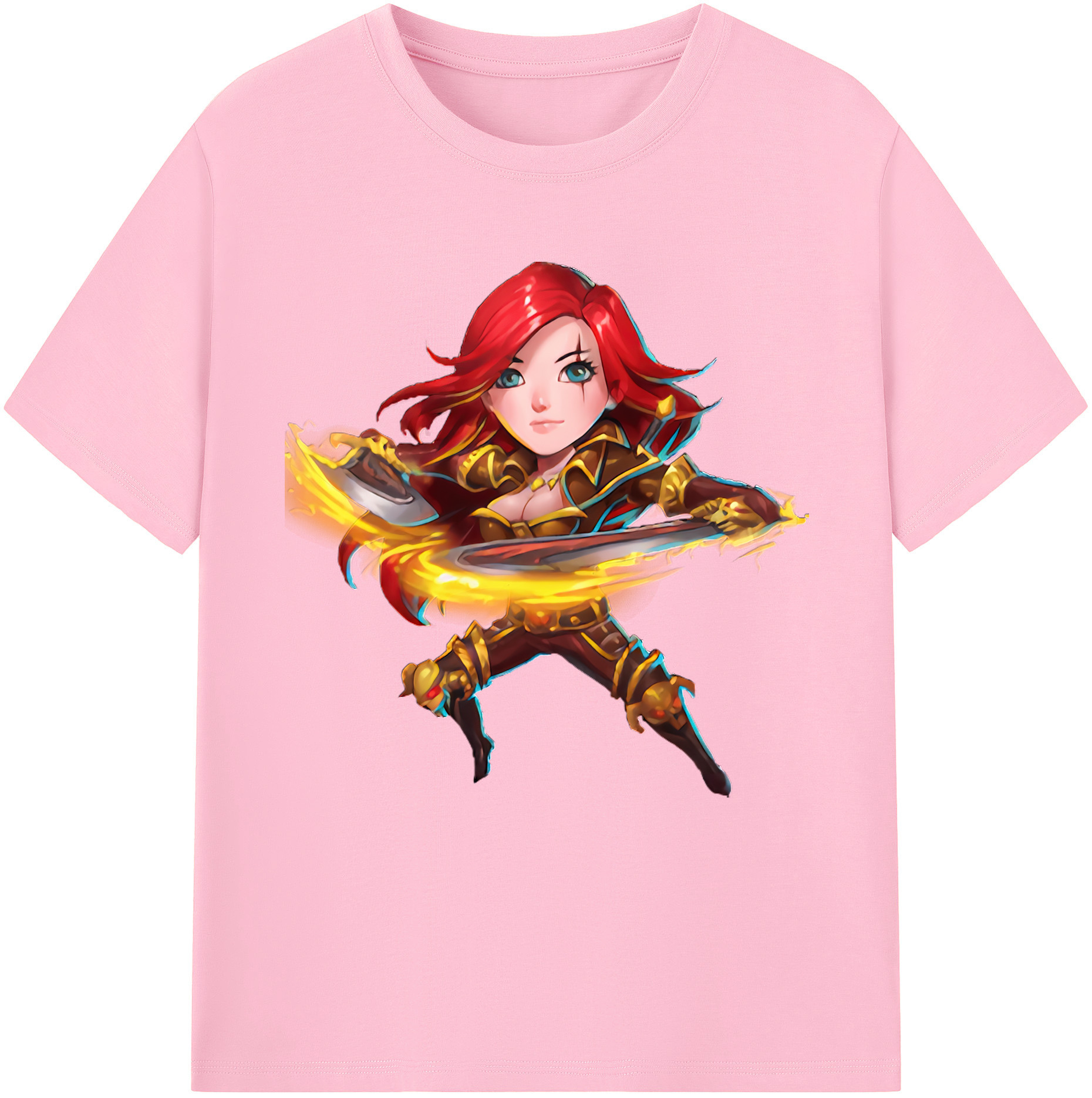 リーグ・オブ・レジェンド League of Legends LOL 綿100％半袖Tシャツ（フロントプリント）