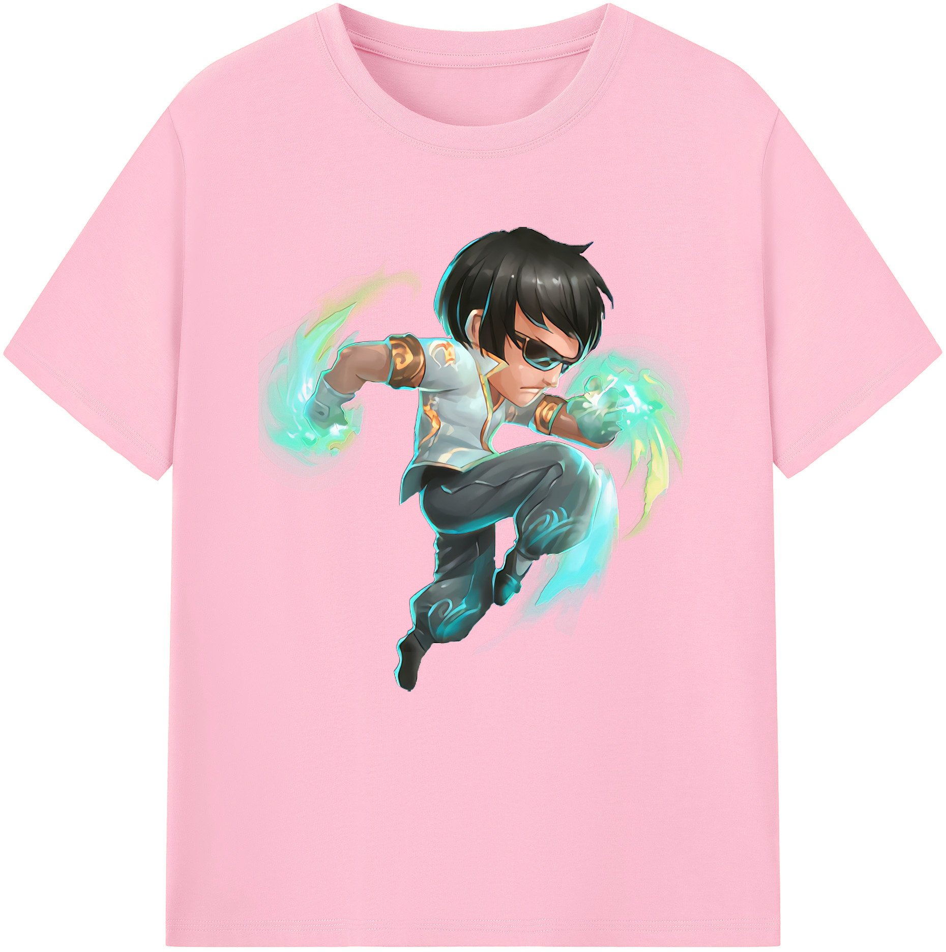 （画像用） リーグ・オブ・レジェンド League of Legends LOL 綿100％半袖Tシャツ（フロントプリント）