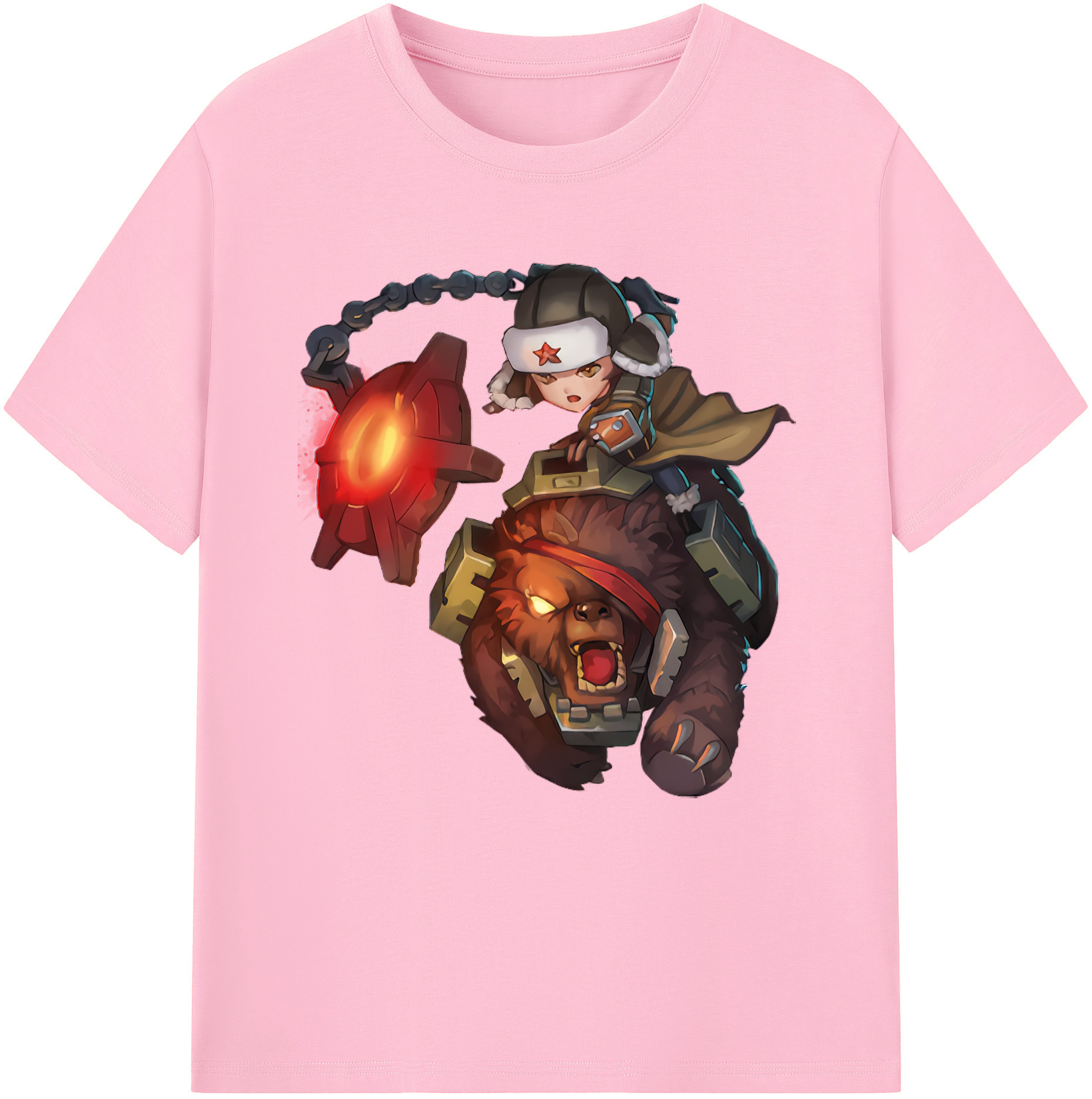 リーグ・オブ・レジェンド League of Legends LOL 綿100％半袖Tシャツ（フロントプリント）