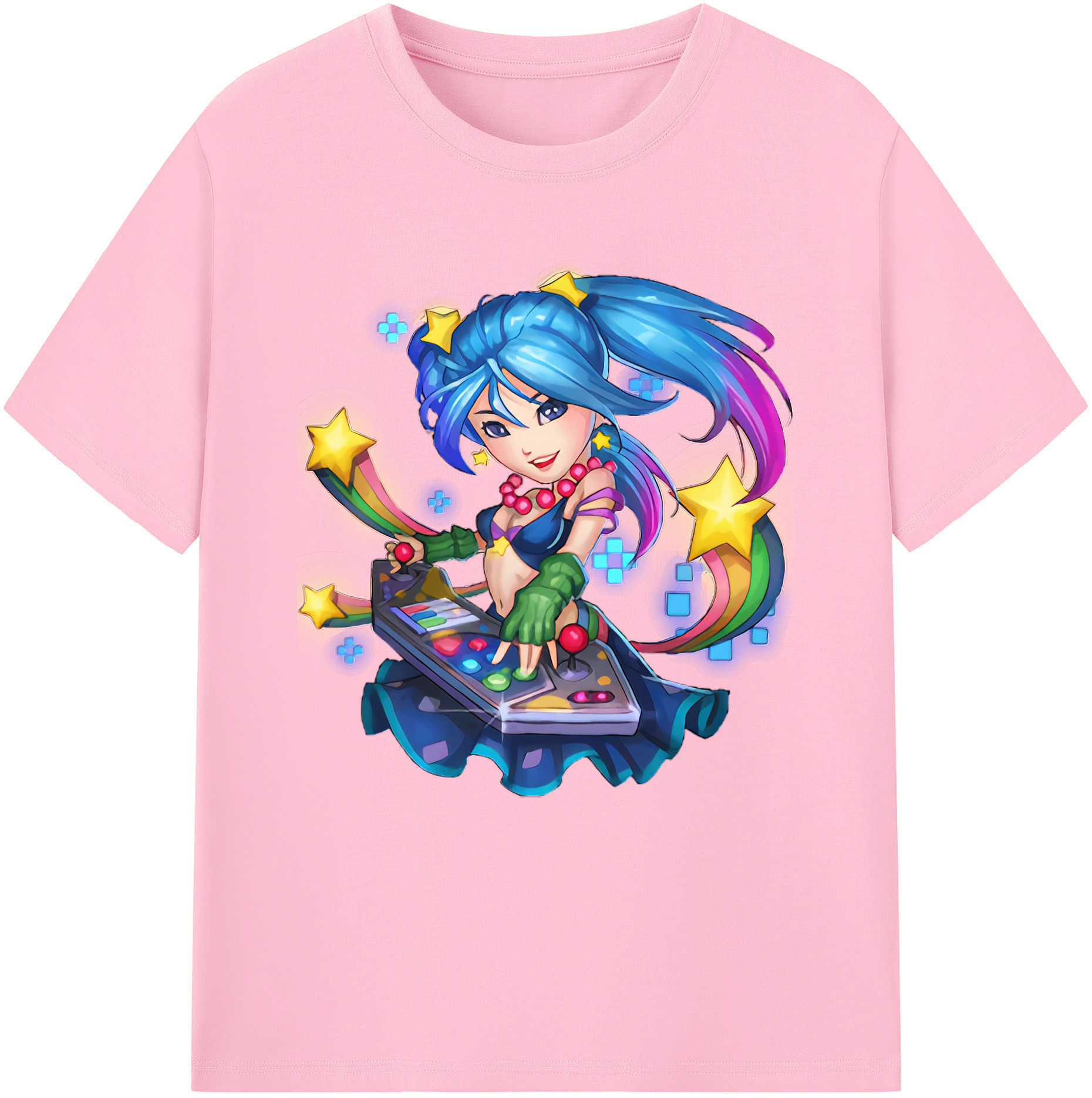 リーグ・オブ・レジェンド League of Legends LOL 綿100％半袖Tシャツ（フロントプリント）