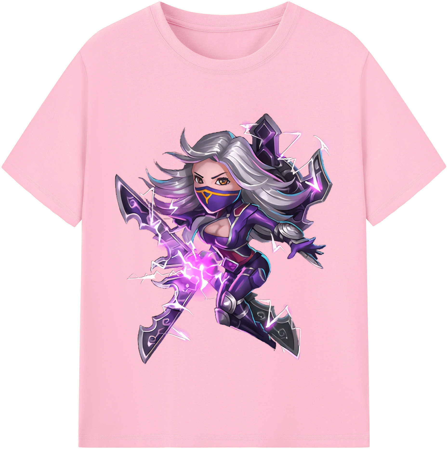リーグ・オブ・レジェンド League of Legends LOL 綿100％半袖Tシャツ（フロントプリント）