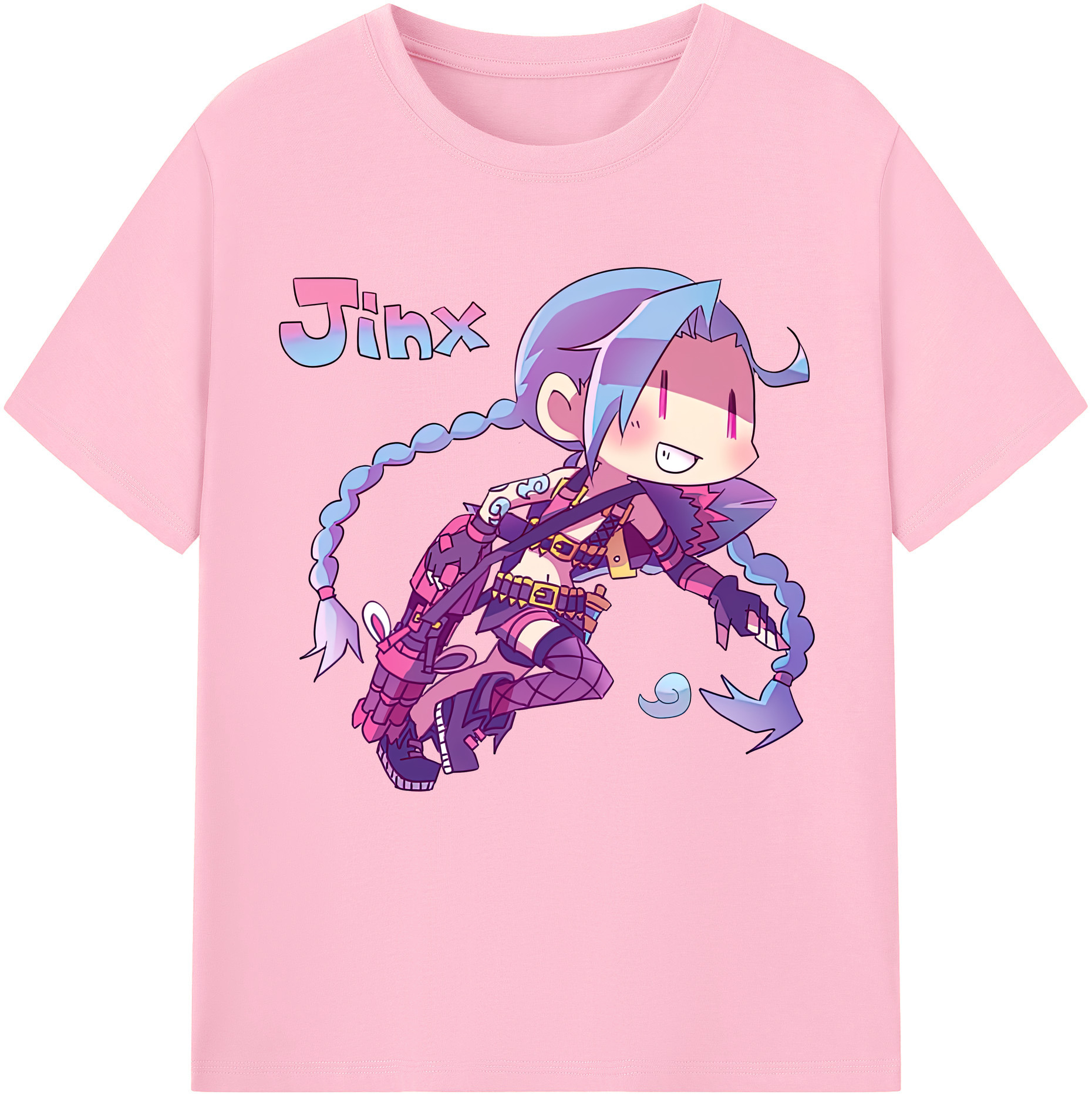 リーグ・オブ・レジェンド League of Legends LOL 綿100％半袖Tシャツ（フロントプリント）