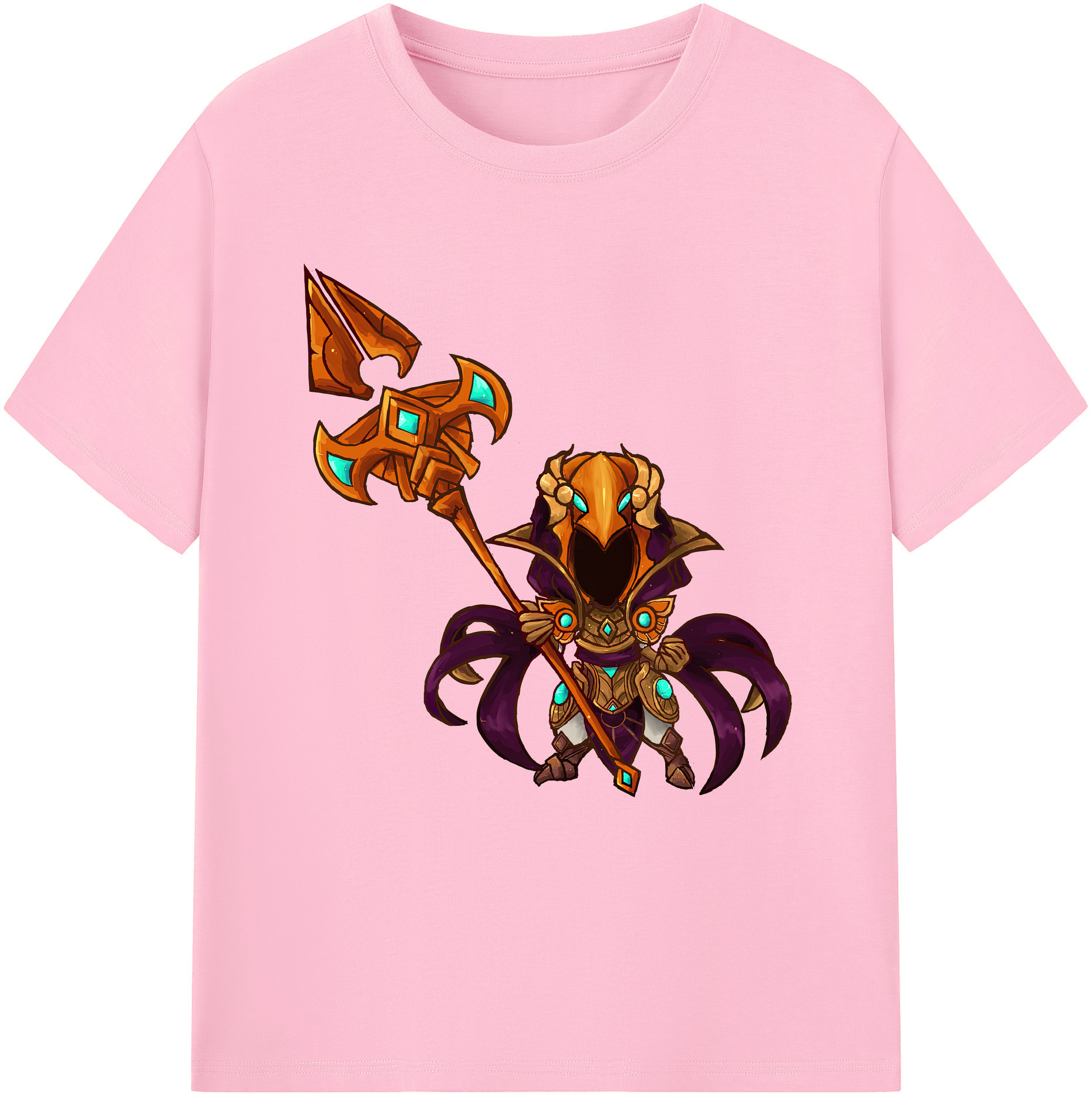 リーグ・オブ・レジェンド League of Legends LOL 綿100％半袖Tシャツ（フロントプリント）