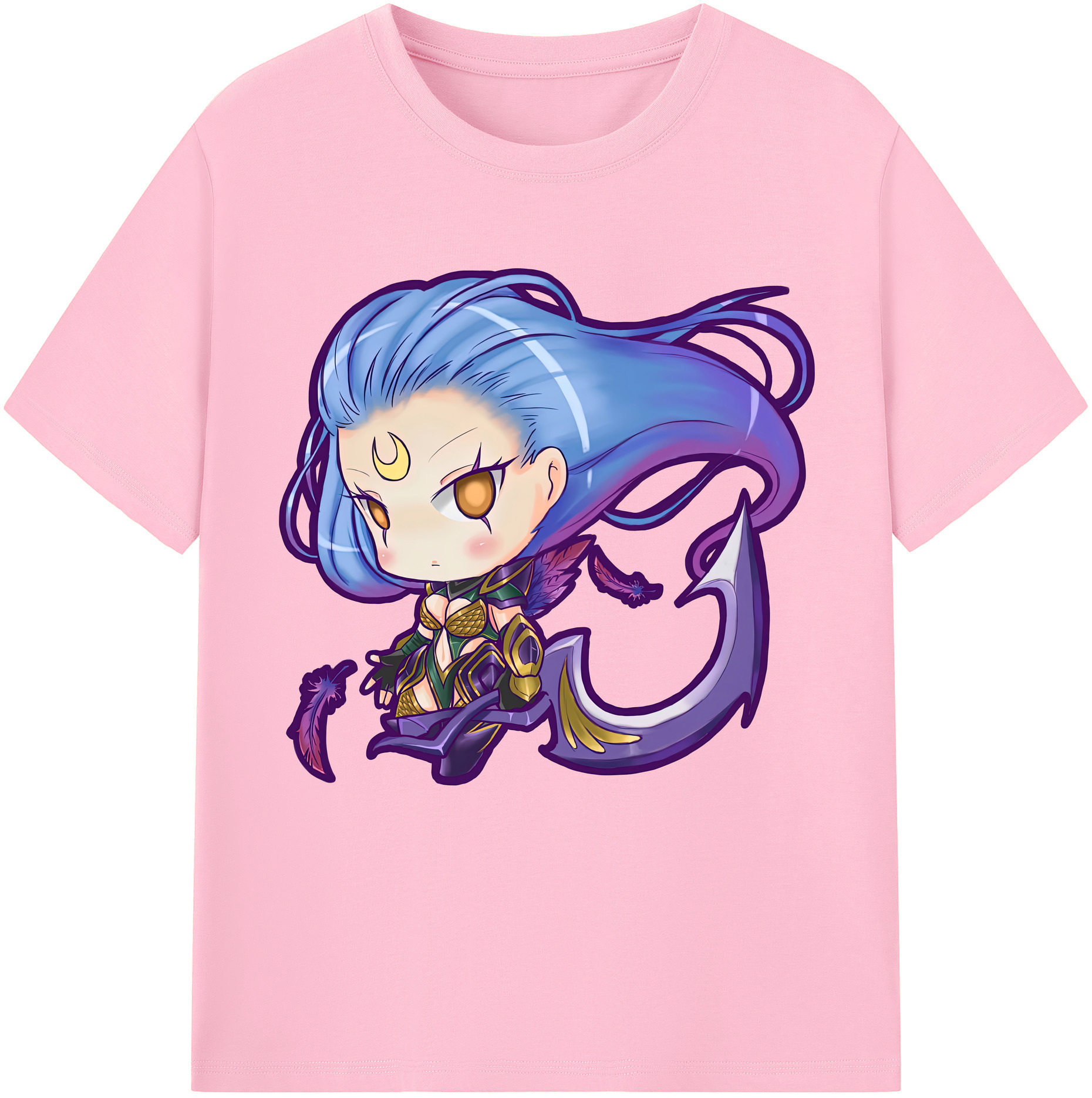 （画像用） リーグ・オブ・レジェンド League of Legends LOL 綿100％半袖Tシャツ（フロントプリント）