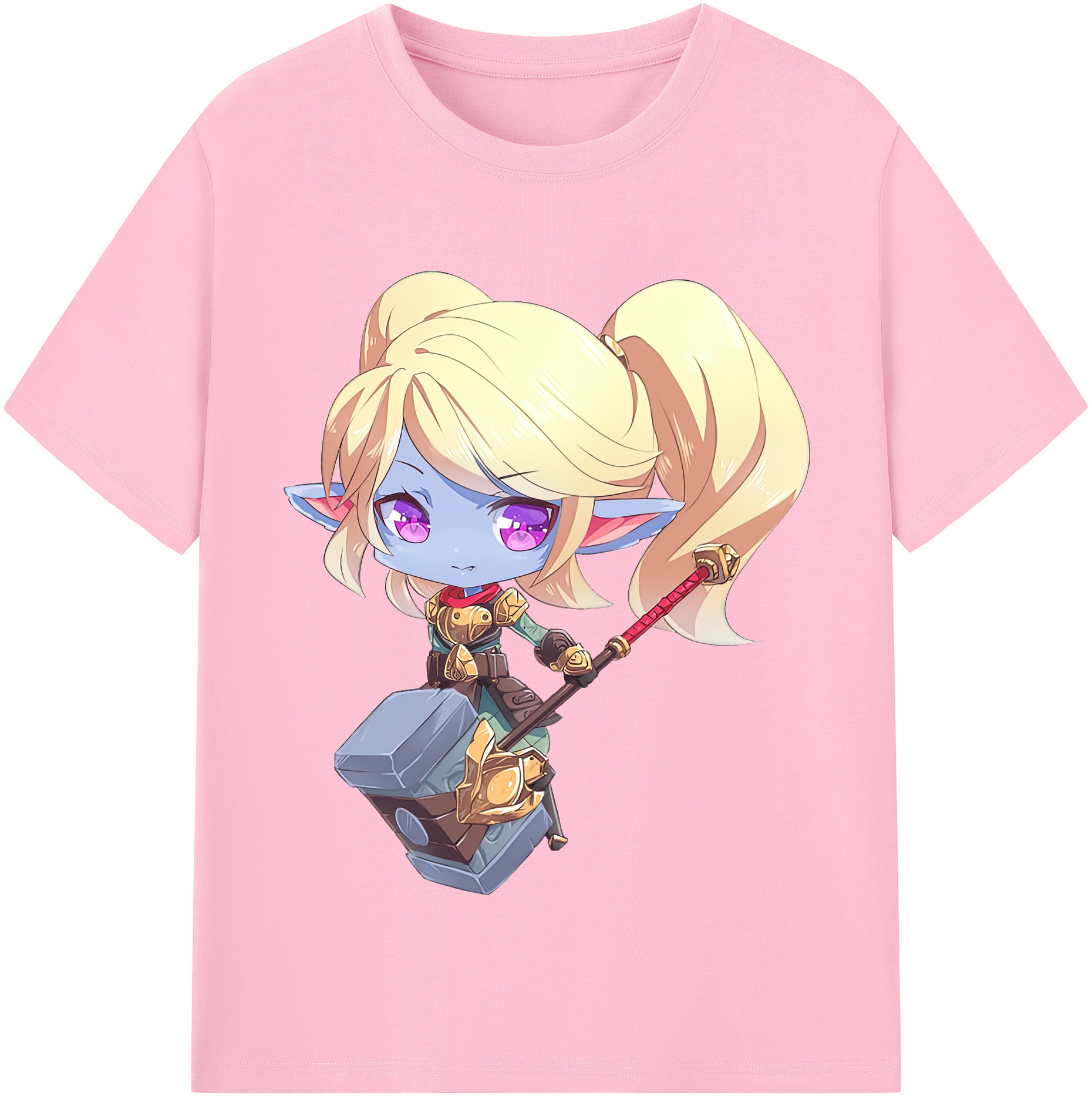 リーグ・オブ・レジェンド League of Legends LOL 綿100％半袖Tシャツ（フロントプリント）