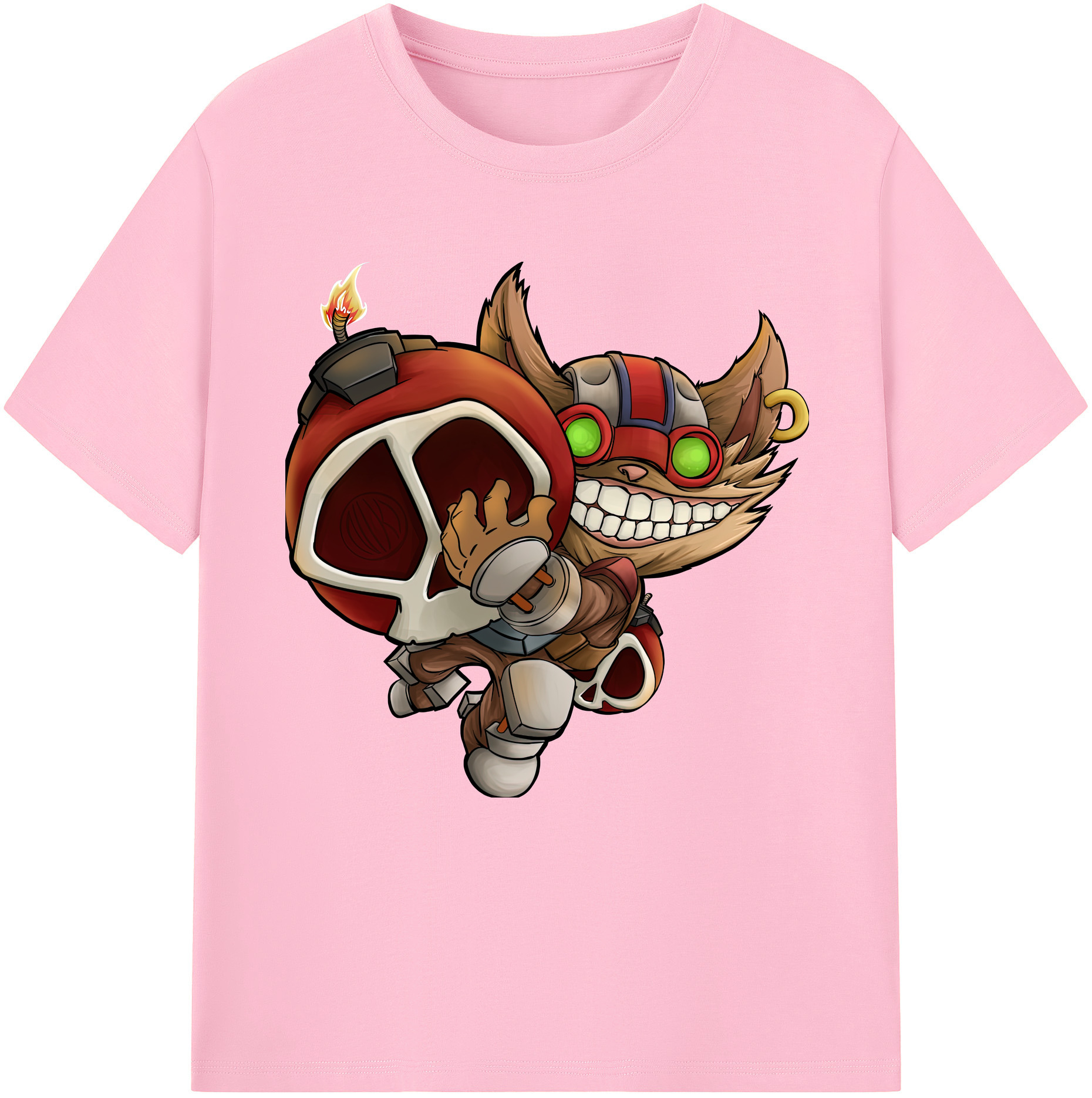 リーグ・オブ・レジェンド League of Legends LOL 綿100％半袖Tシャツ（フロントプリント）