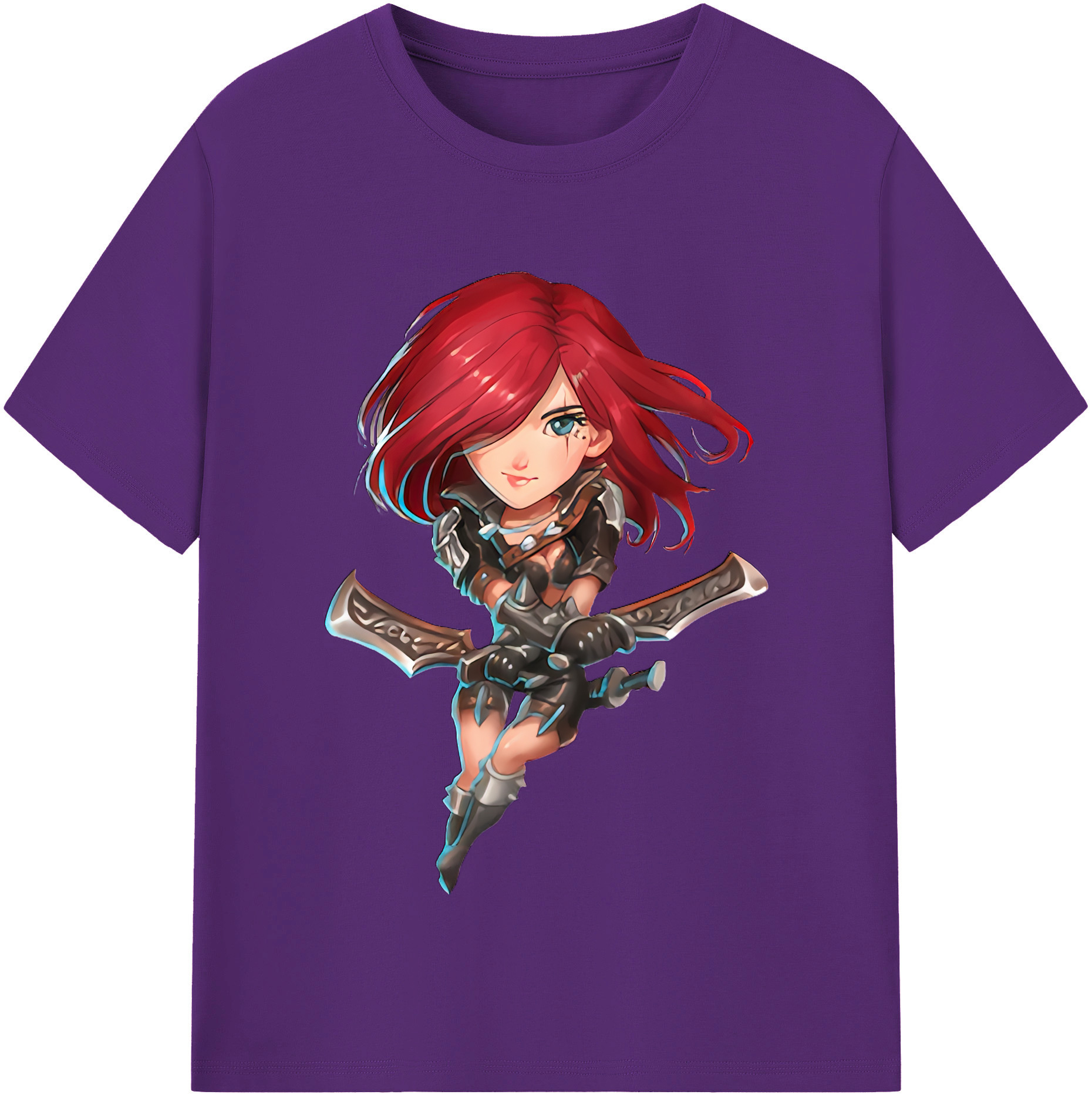 リーグ・オブ・レジェンド League of Legends LOL 綿100％半袖Tシャツ（フロントプリント）