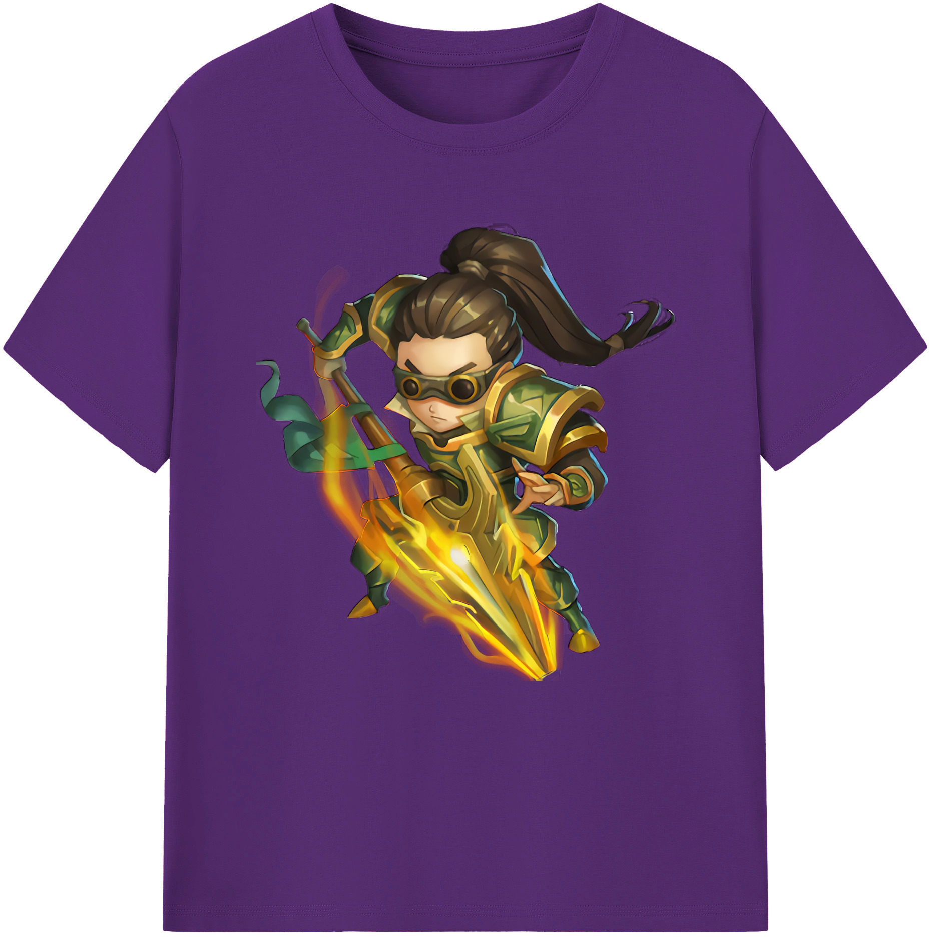 リーグ・オブ・レジェンド League of Legends LOL 綿100％半袖Tシャツ（フロントプリント）
