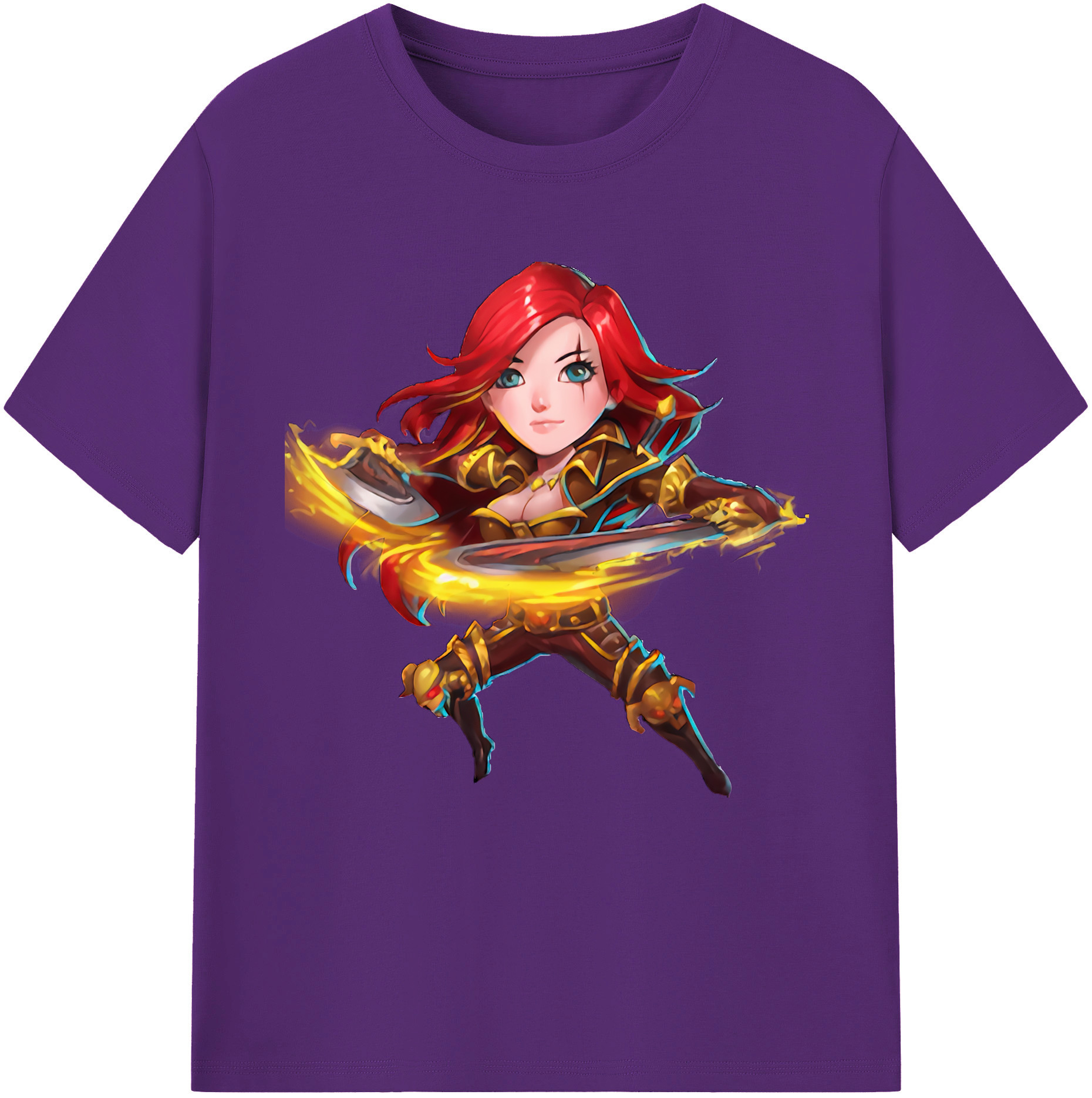 リーグ・オブ・レジェンド League of Legends LOL 綿100％半袖Tシャツ（フロントプリント）