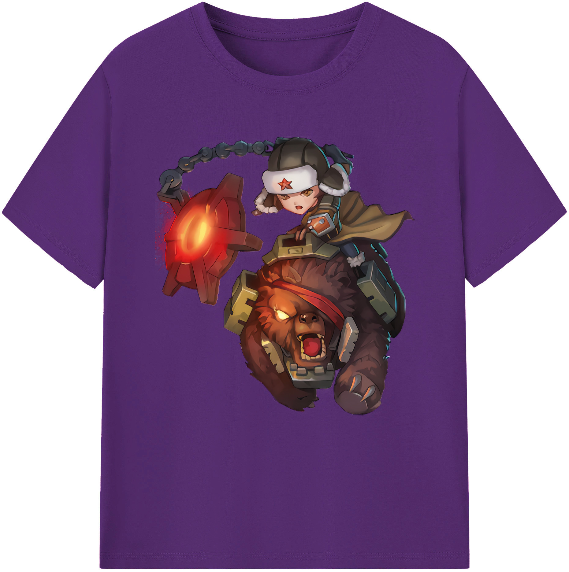 リーグ・オブ・レジェンド League of Legends LOL 綿100％半袖Tシャツ（フロントプリント）