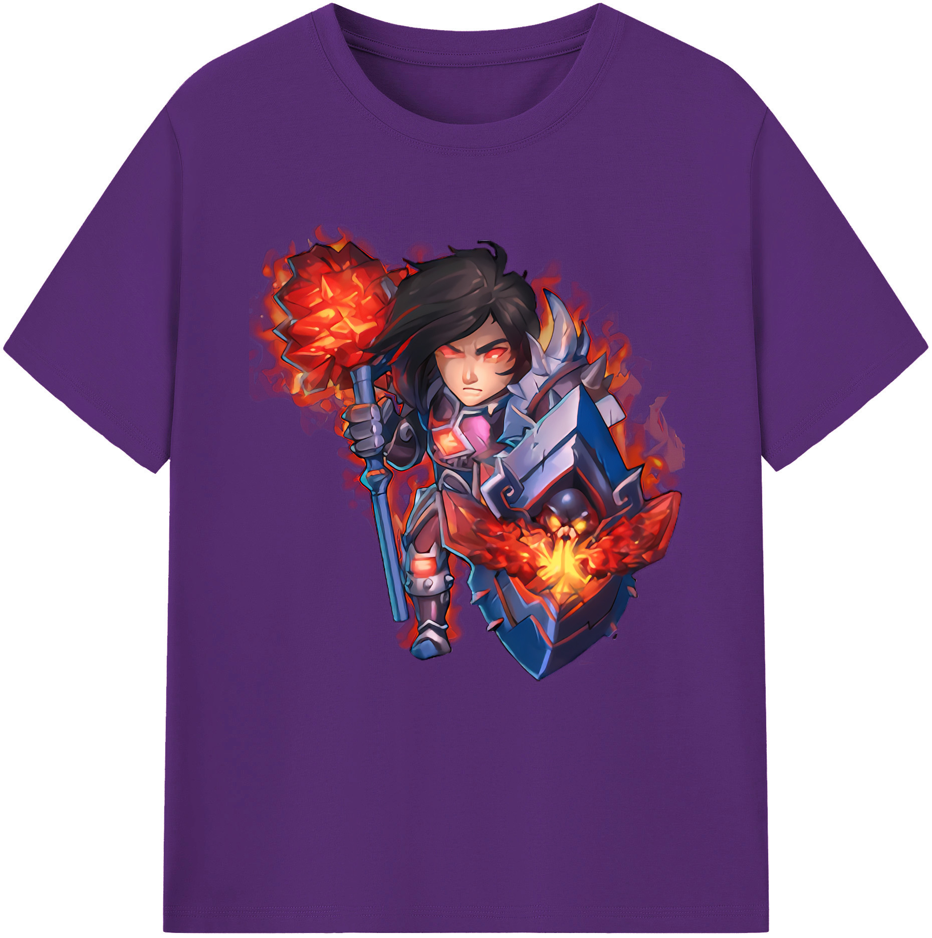 リーグ・オブ・レジェンド League of Legends LOL 綿100％半袖Tシャツ（フロントプリント）