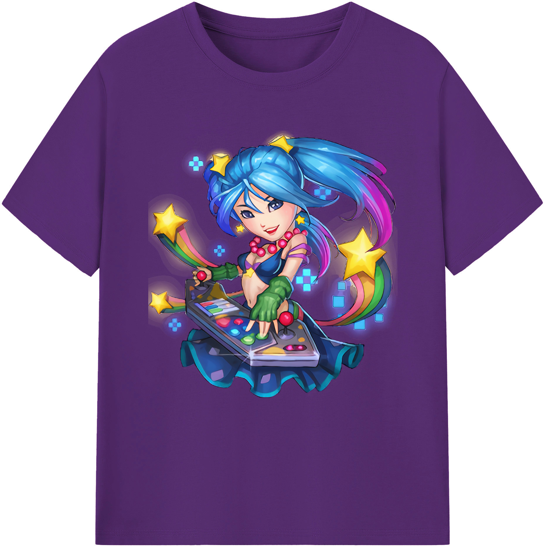 リーグ・オブ・レジェンド League of Legends LOL 綿100％半袖Tシャツ（フロントプリント）