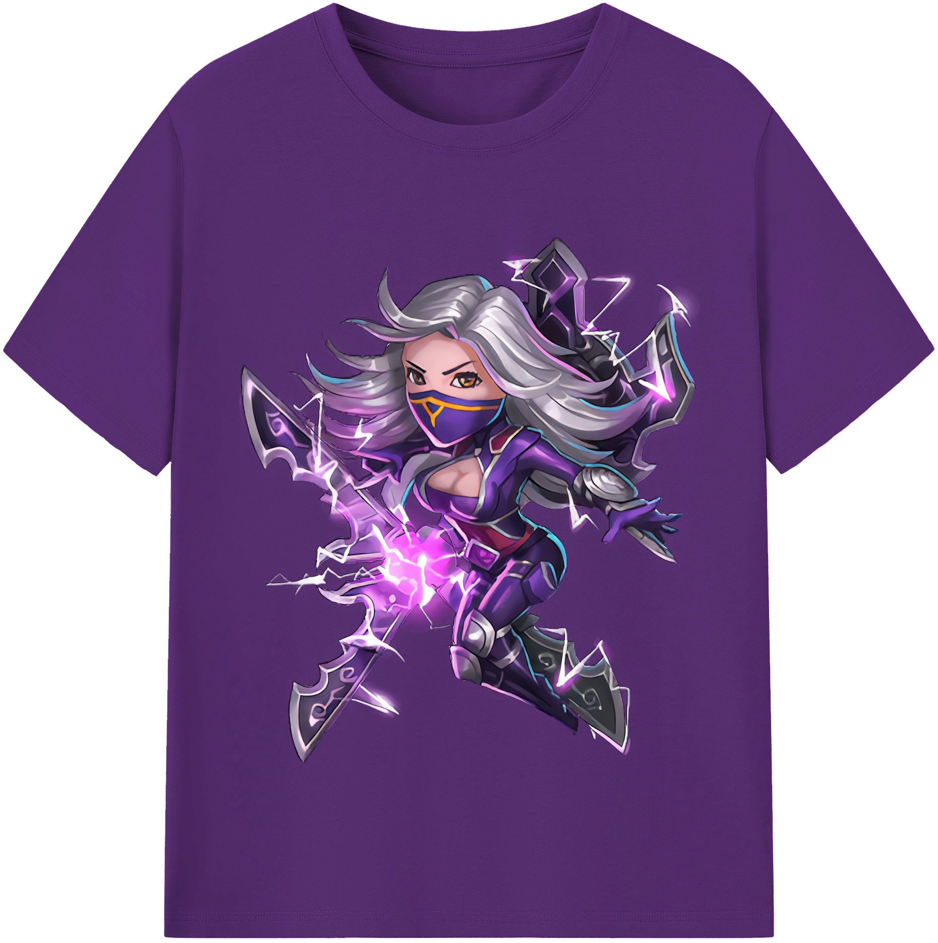 リーグ・オブ・レジェンド League of Legends LOL 綿100％半袖Tシャツ（フロントプリント）