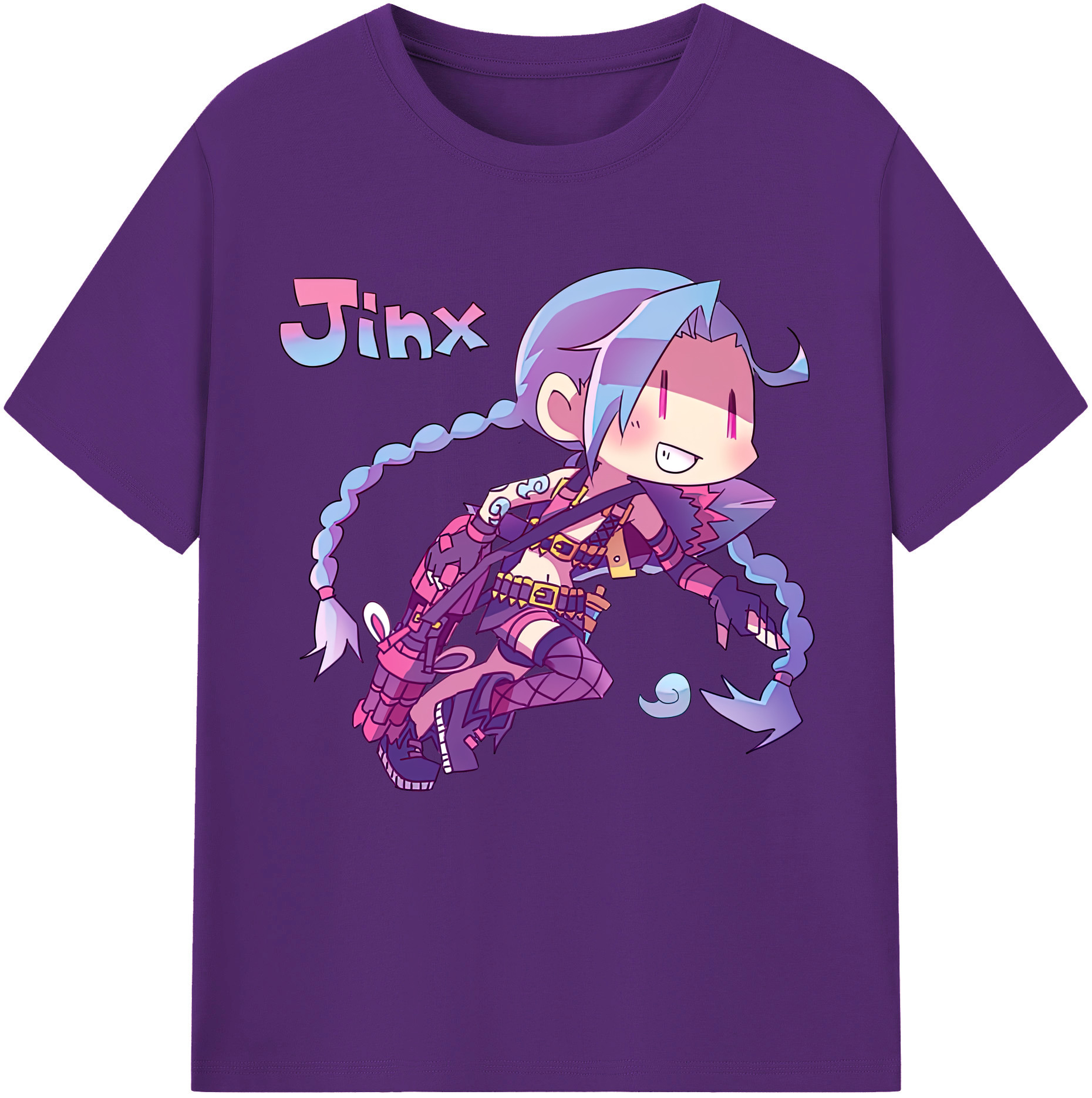 リーグ・オブ・レジェンド League of Legends LOL 綿100％半袖Tシャツ（フロントプリント）