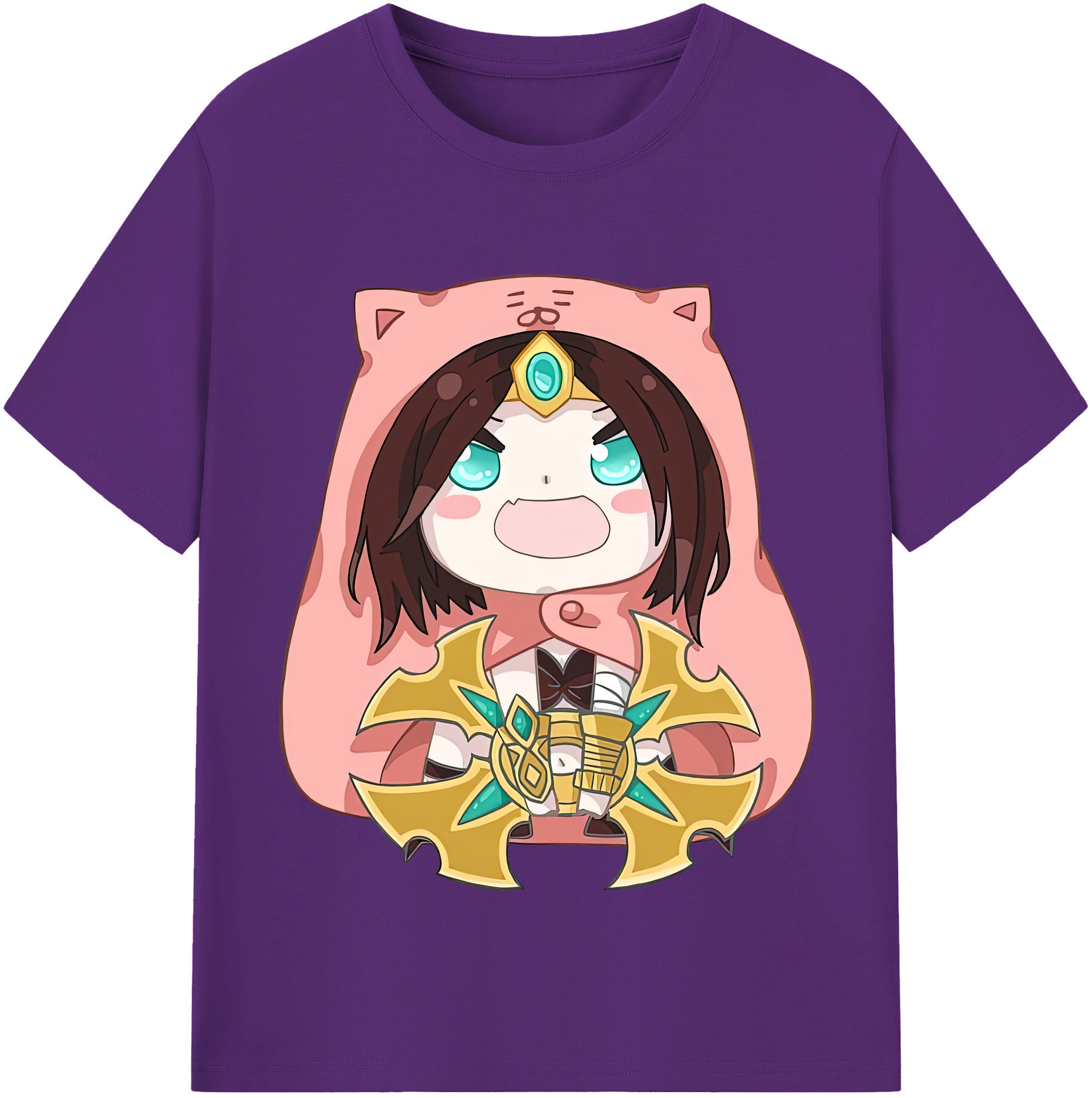 リーグ・オブ・レジェンド League of Legends LOL 綿100％半袖Tシャツ（フロントプリント）