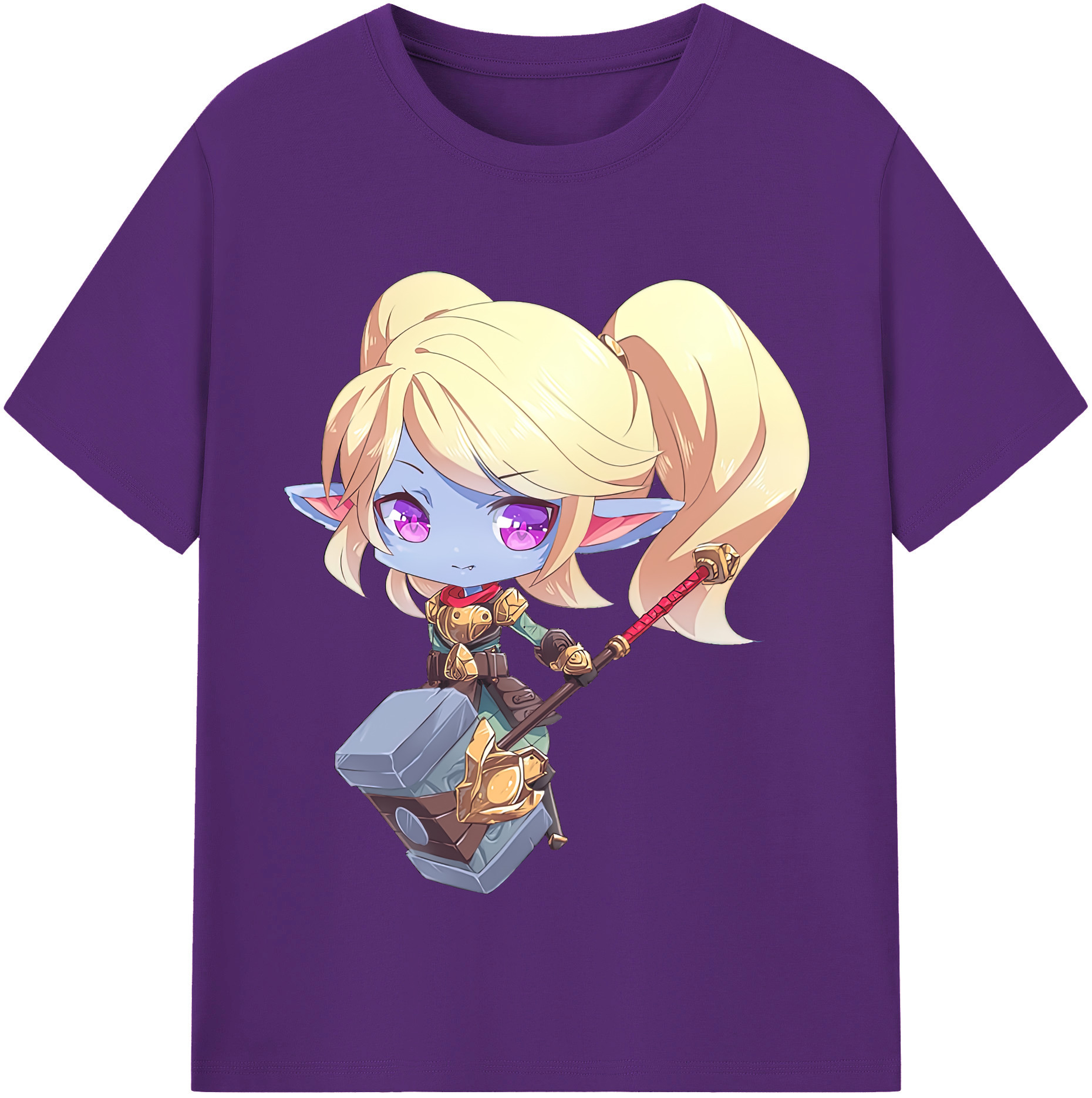 リーグ・オブ・レジェンド League of Legends LOL 綿100％半袖Tシャツ（フロントプリント）