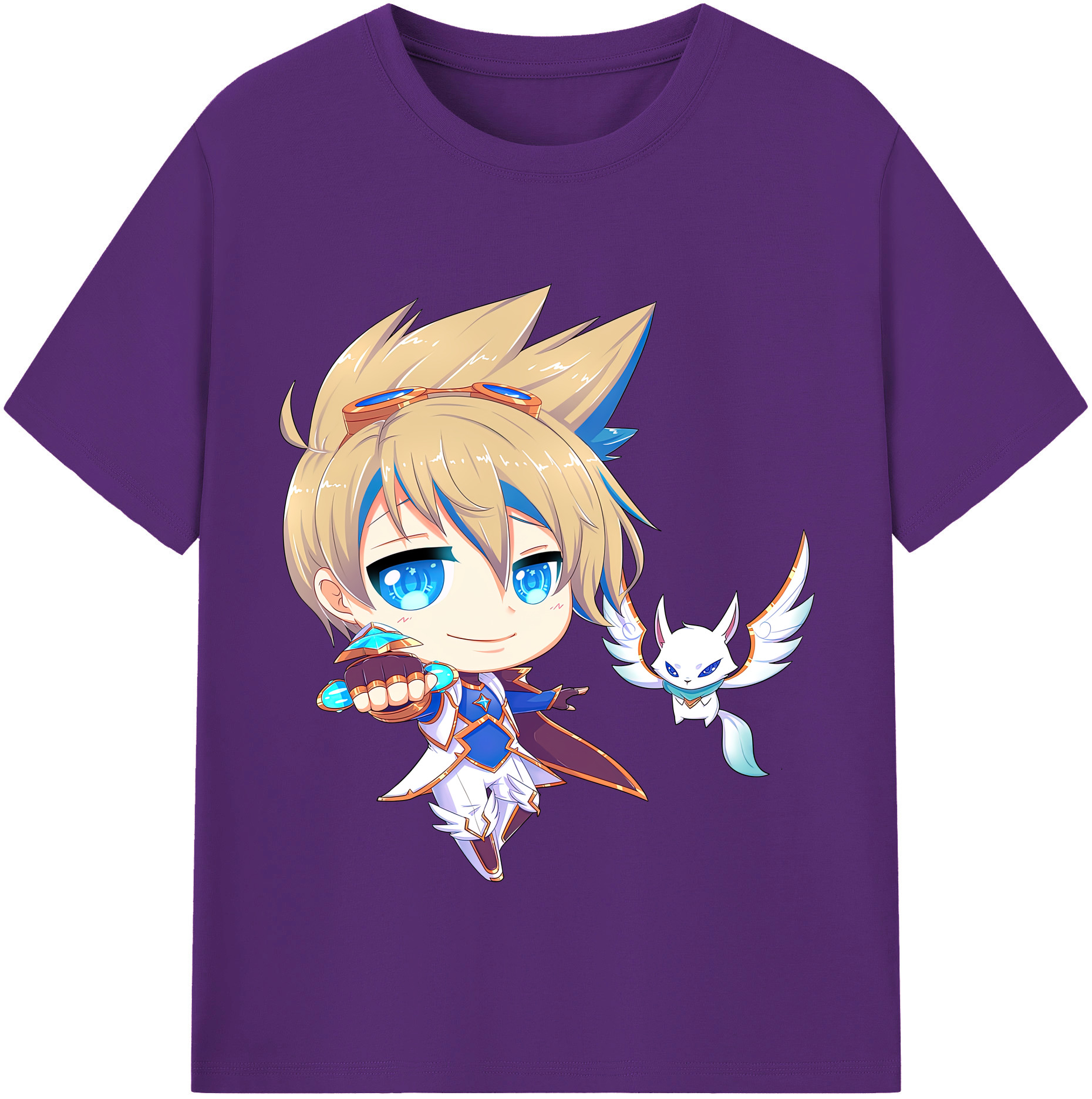 リーグ・オブ・レジェンド League of Legends LOL 綿100％半袖Tシャツ（フロントプリント）