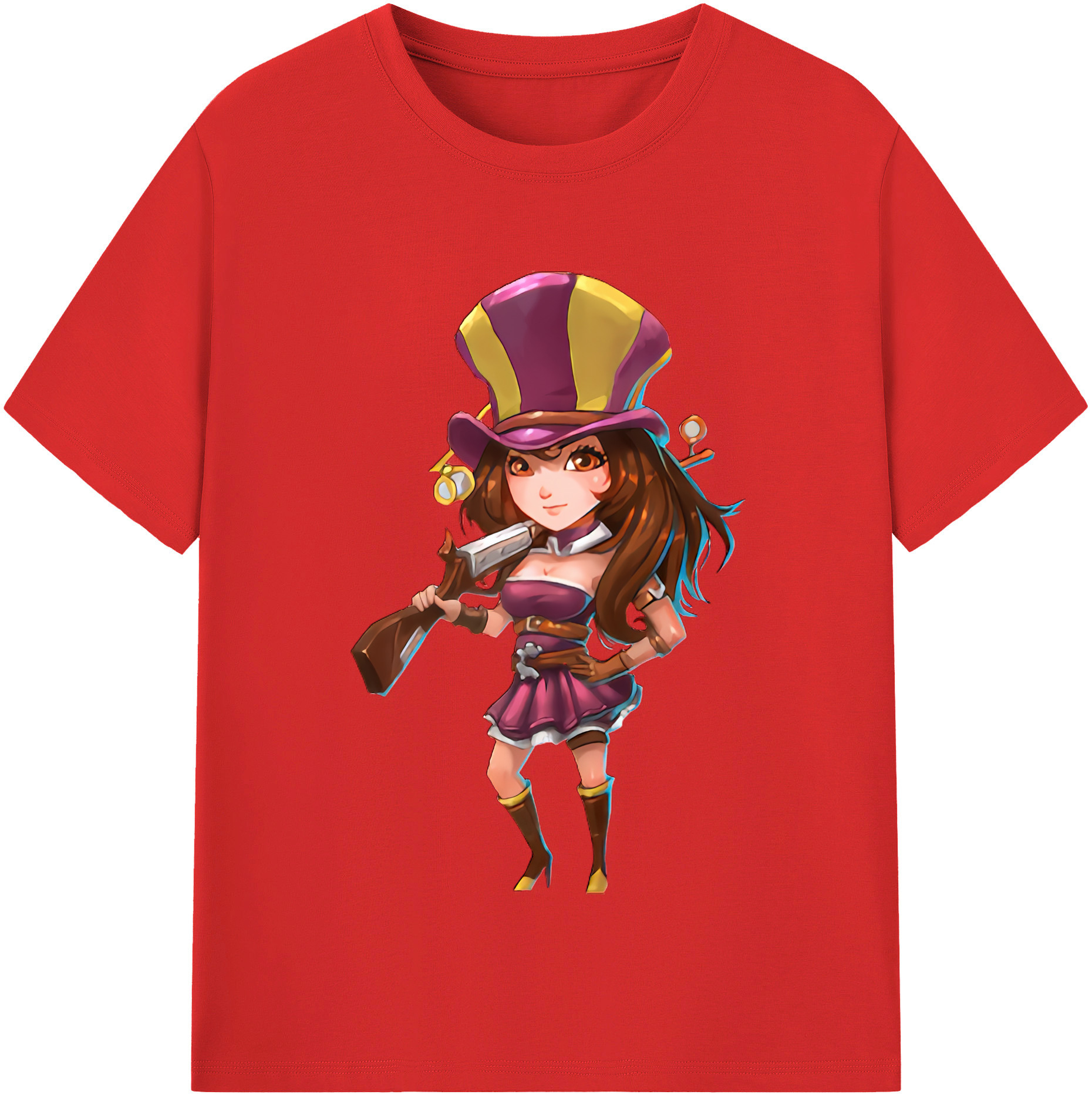 リーグ・オブ・レジェンド League of Legends LOL 綿100％半袖Tシャツ（フロントプリント）