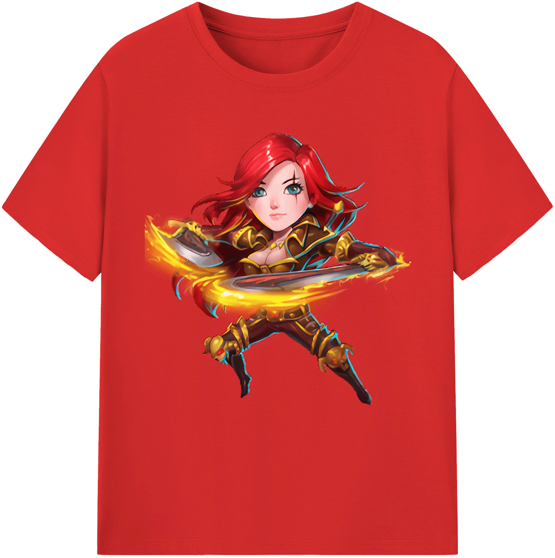 リーグ・オブ・レジェンド League of Legends LOL 綿100％半袖Tシャツ（フロントプリント）