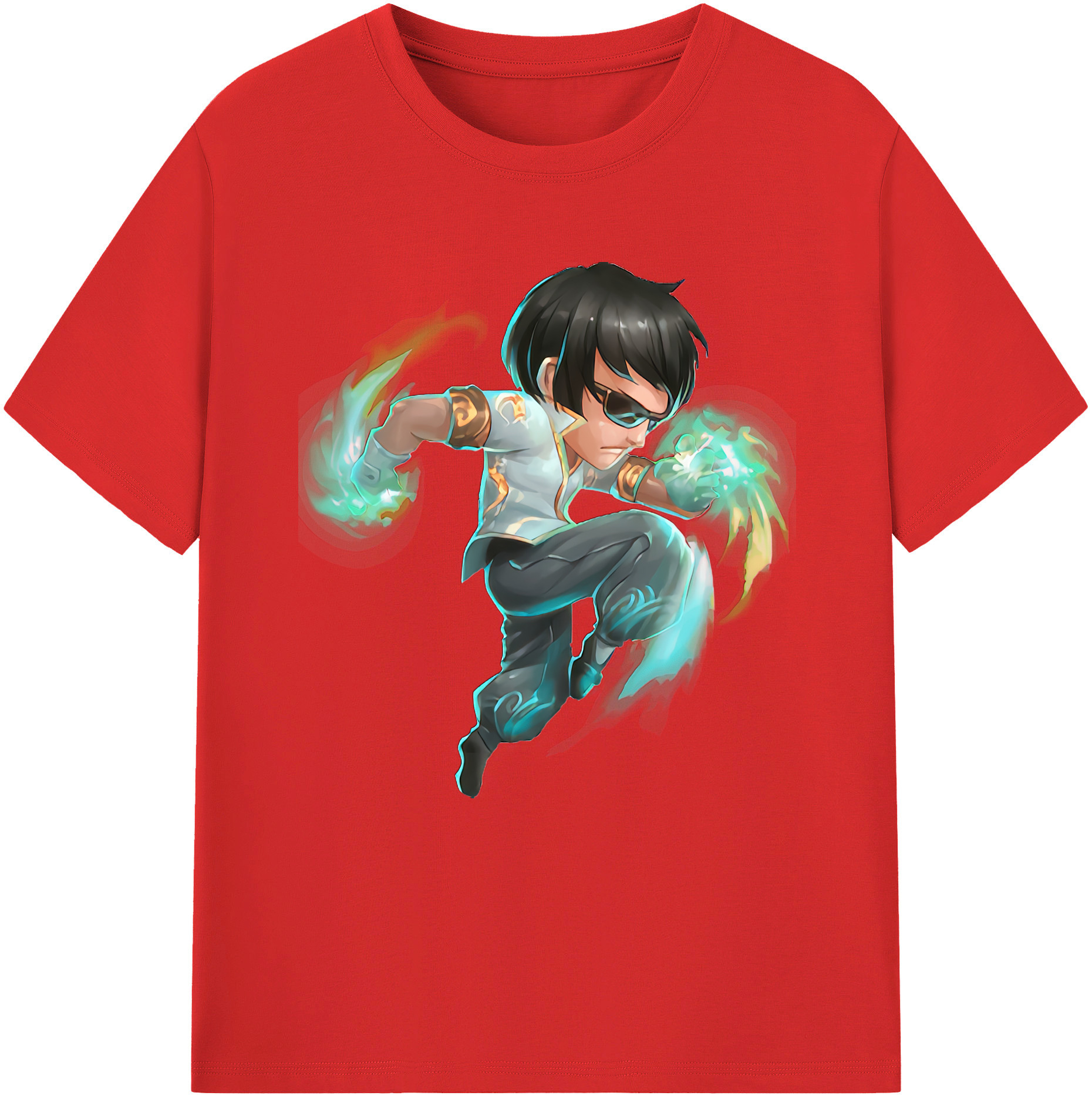 （画像用） リーグ・オブ・レジェンド League of Legends LOL 綿100％半袖Tシャツ（フロントプリント）