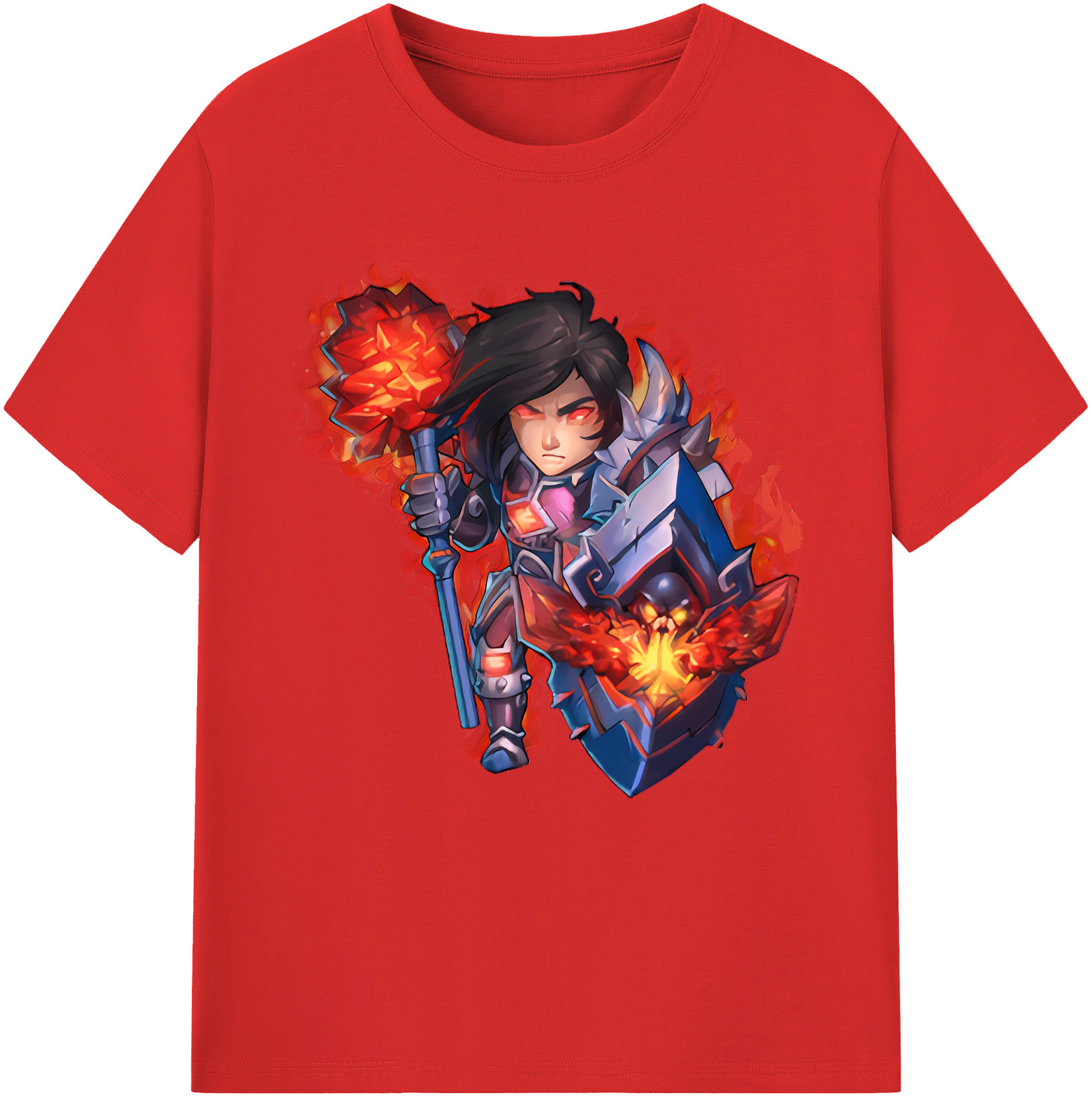 リーグ・オブ・レジェンド League of Legends LOL 綿100％半袖Tシャツ（フロントプリント）