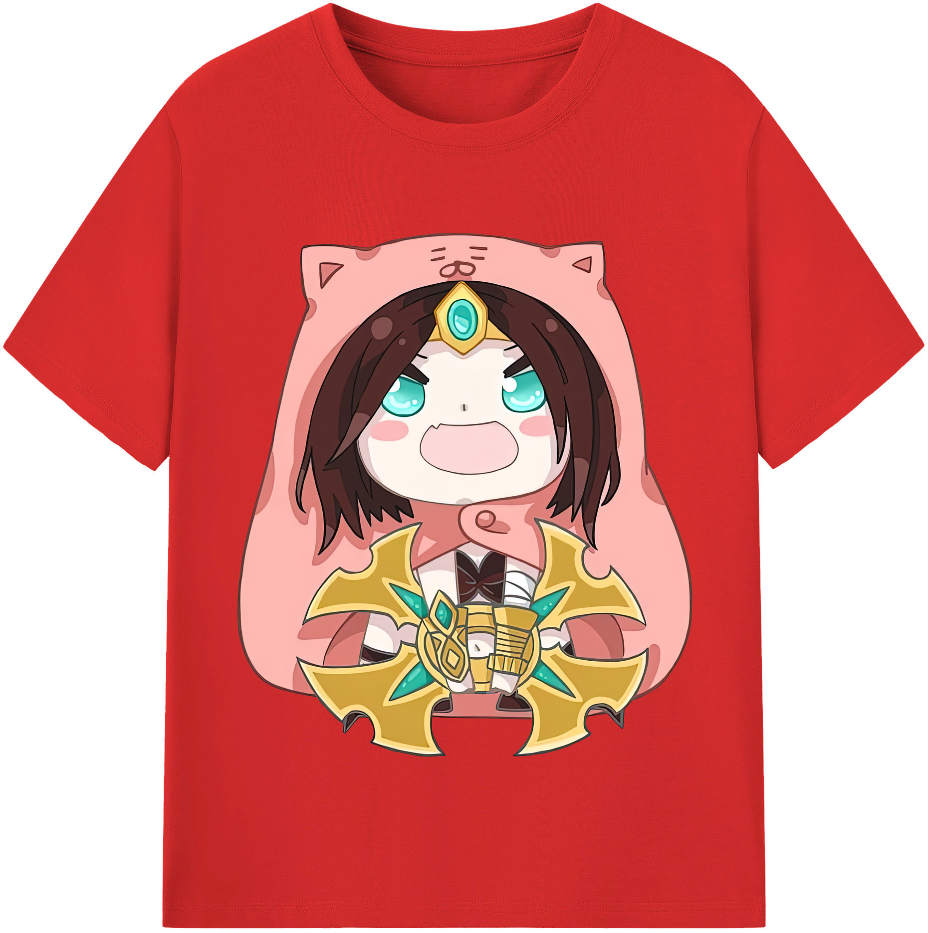 リーグ・オブ・レジェンド League of Legends LOL 綿100％半袖Tシャツ（フロントプリント）