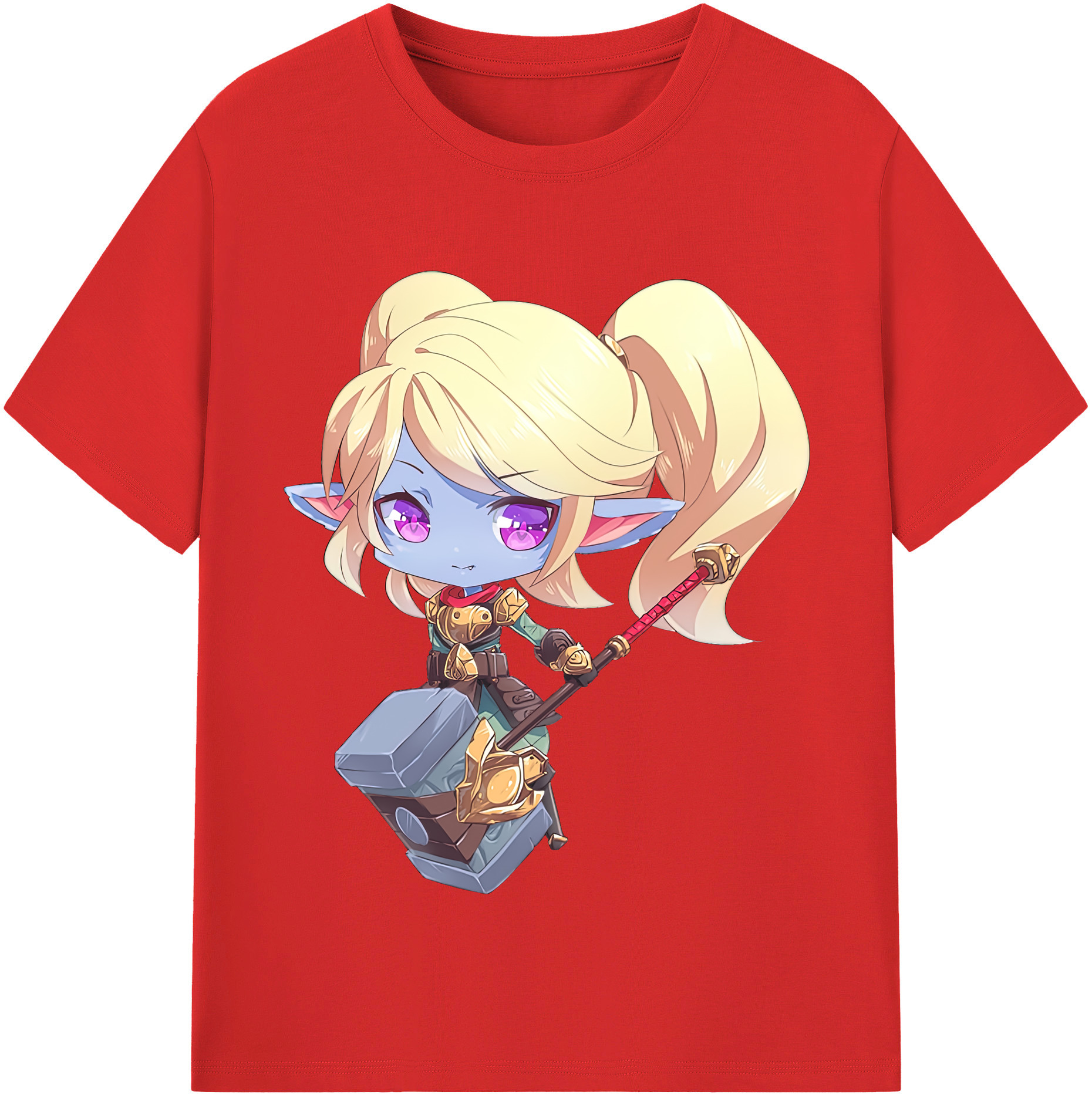 リーグ・オブ・レジェンド League of Legends LOL 綿100％半袖Tシャツ（フロントプリント）