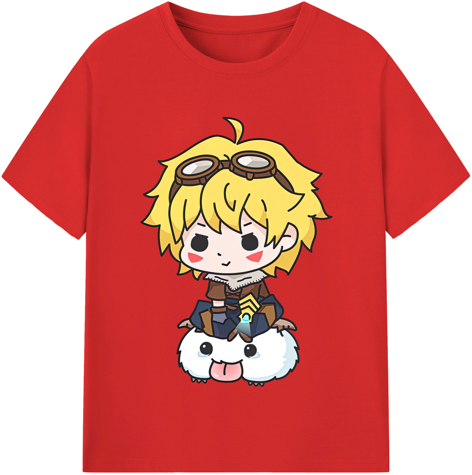 リーグ・オブ・レジェンド League of Legends LOL 綿100％半袖Tシャツ（フロントプリント）
