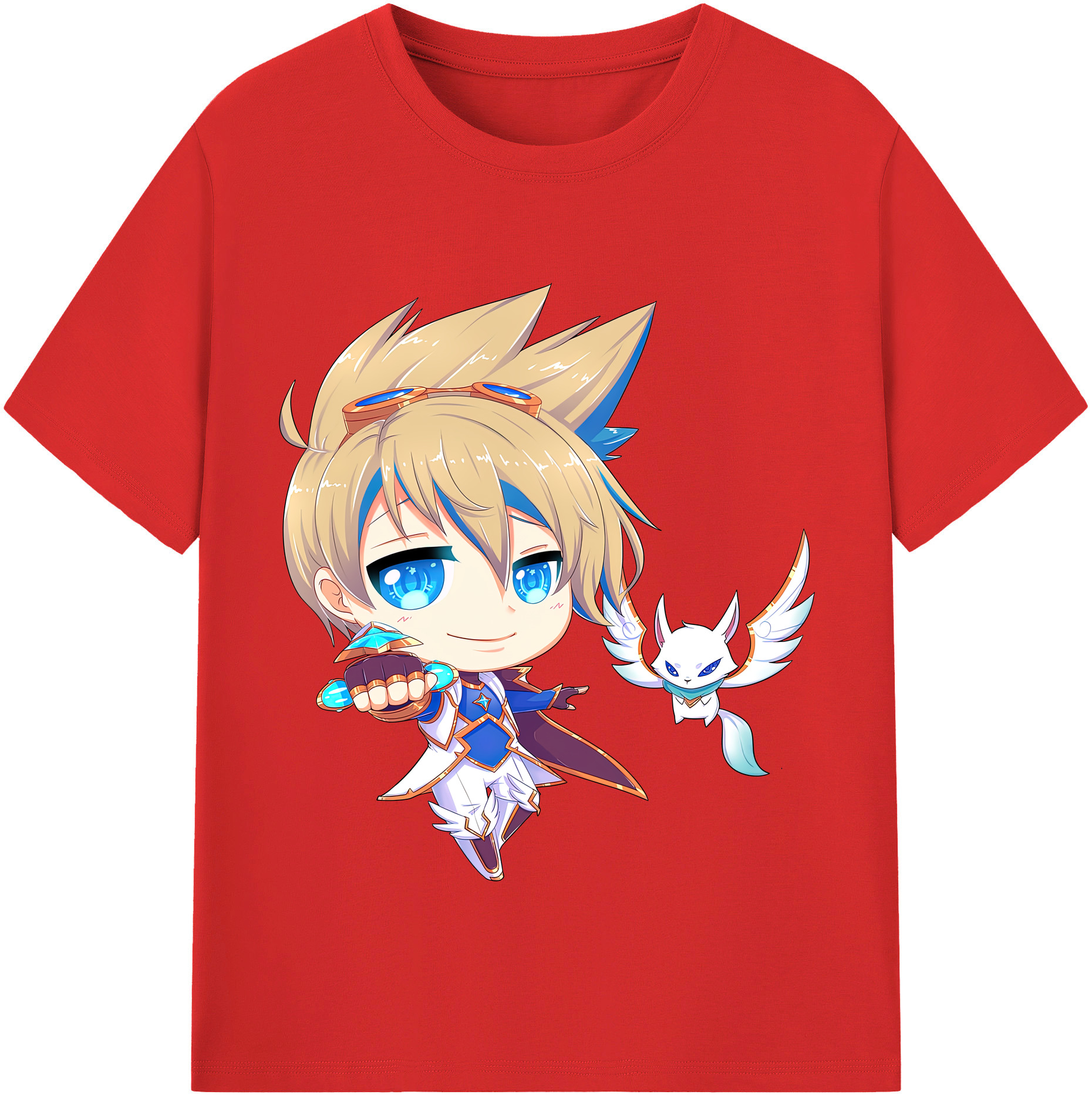 リーグ・オブ・レジェンド League of Legends LOL 綿100％半袖Tシャツ（フロントプリント）