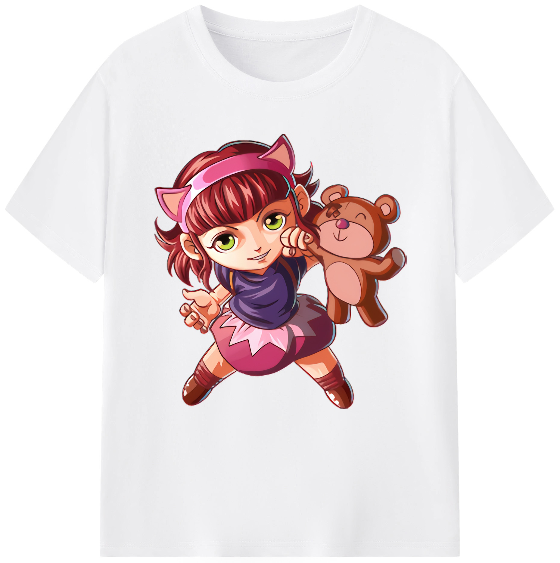 リーグ・オブ・レジェンド League of Legends LOL 綿100％半袖Tシャツ（フロントプリント）