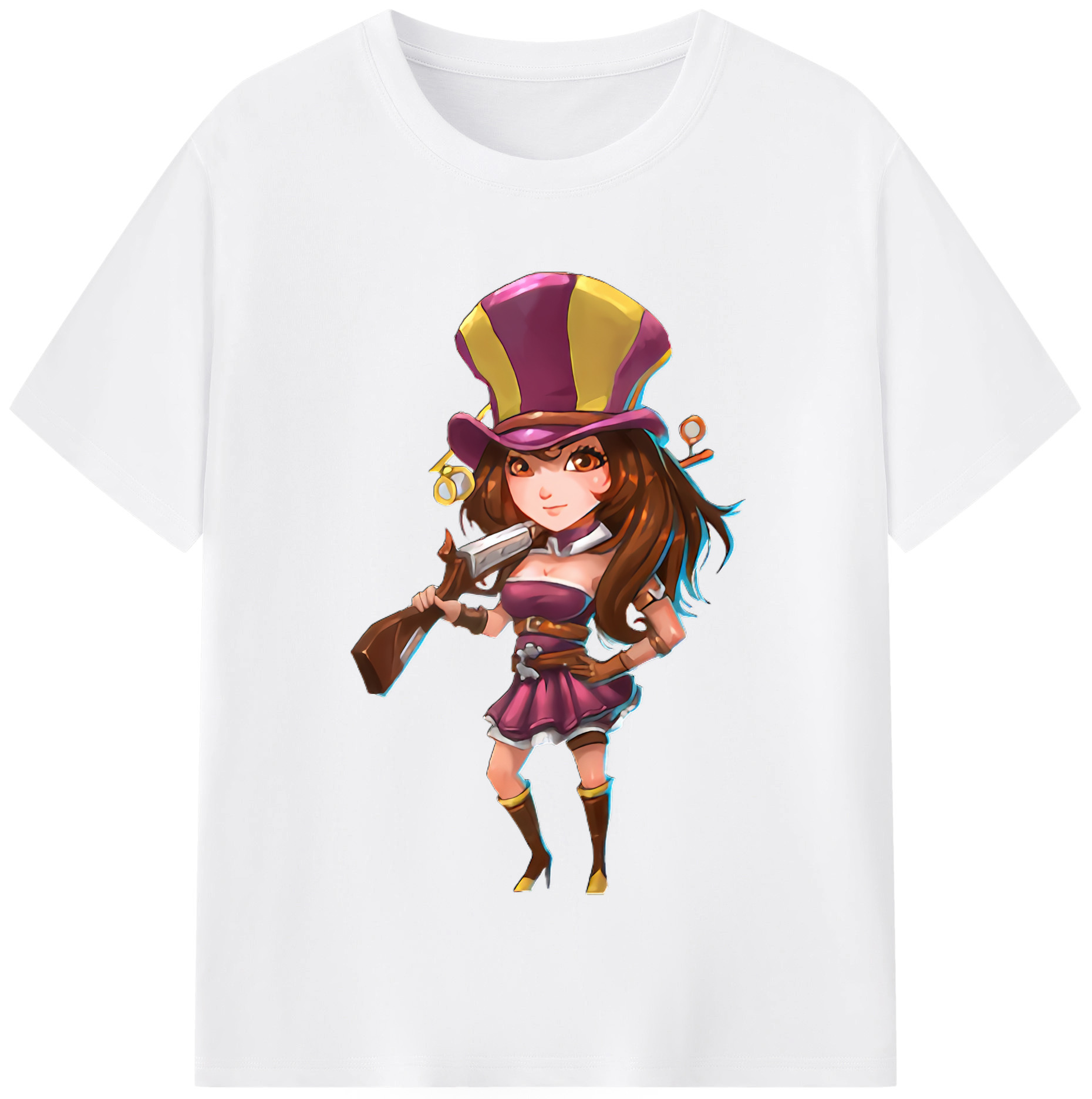 リーグ・オブ・レジェンド League of Legends LOL 綿100％半袖Tシャツ（フロントプリント）