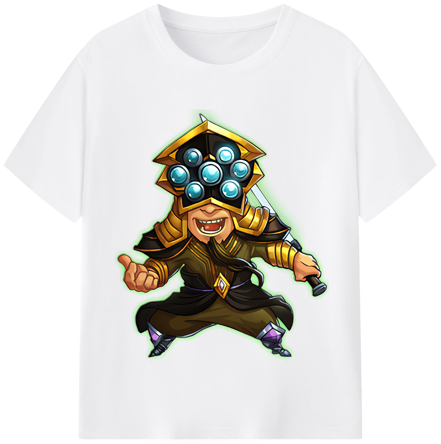 リーグ・オブ・レジェンド League of Legends LOL 綿100％半袖Tシャツ（フロントプリント）