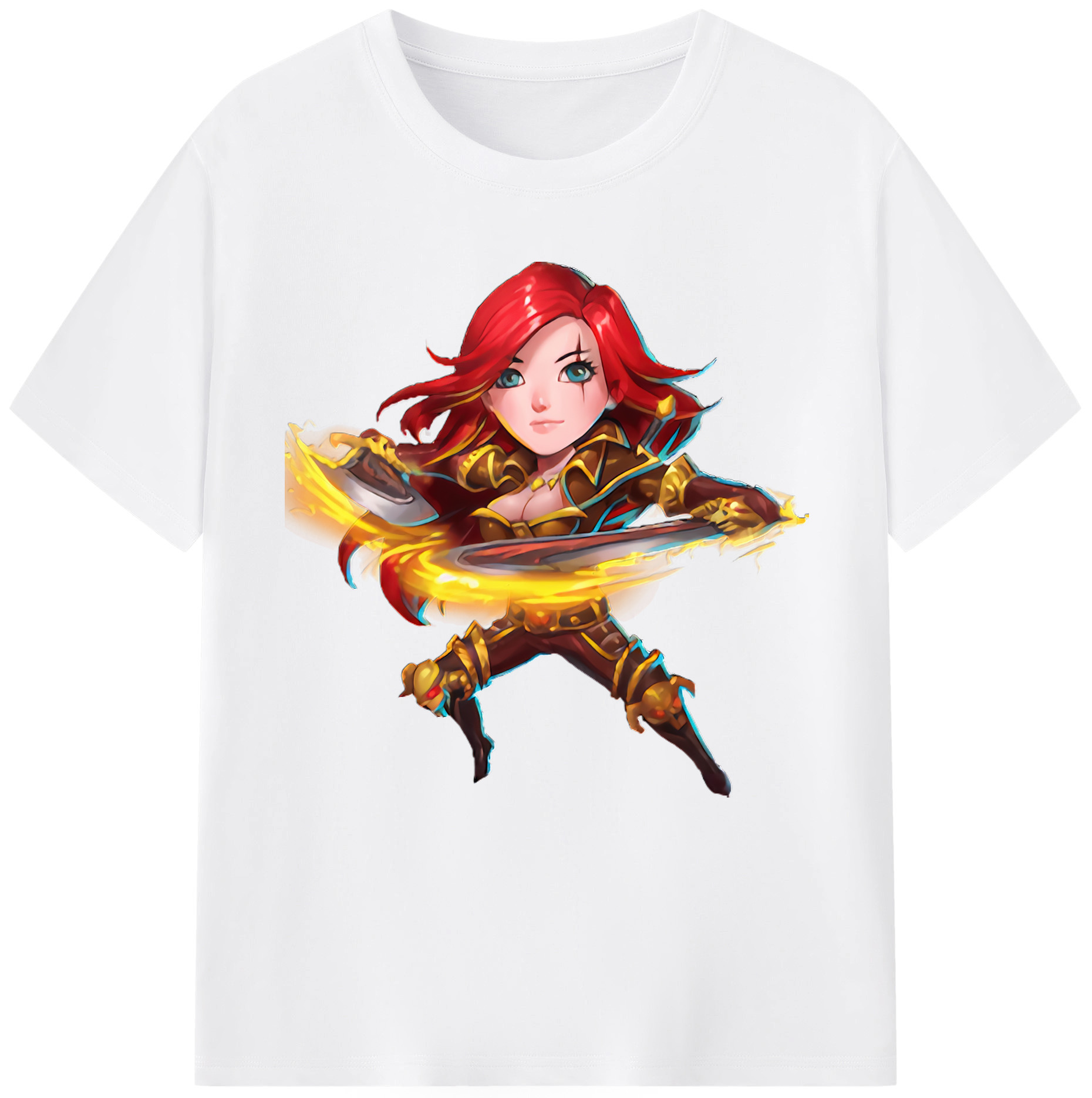 リーグ・オブ・レジェンド League of Legends LOL 綿100％半袖Tシャツ（フロントプリント）