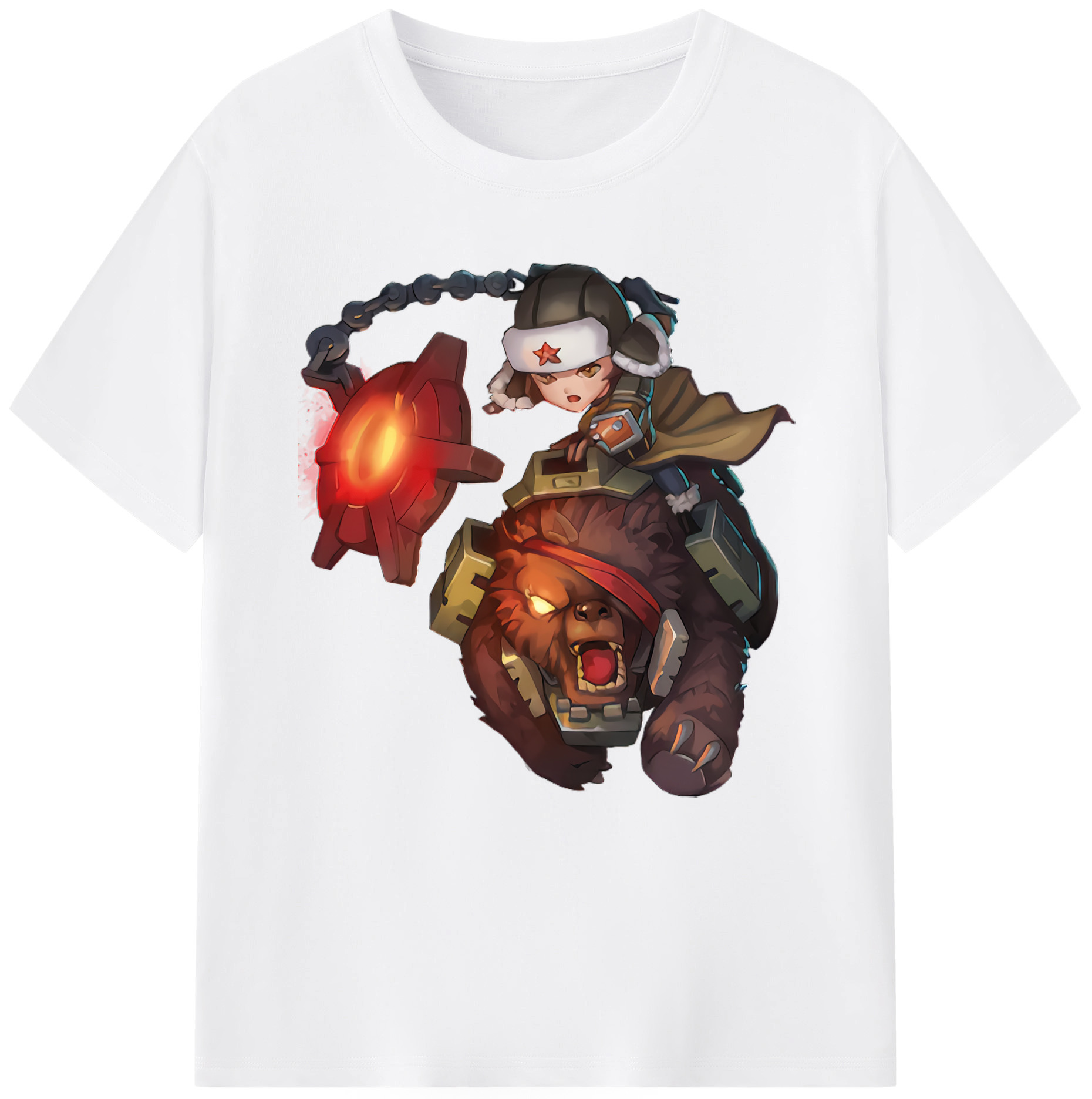 リーグ・オブ・レジェンド League of Legends LOL 綿100％半袖Tシャツ（フロントプリント）