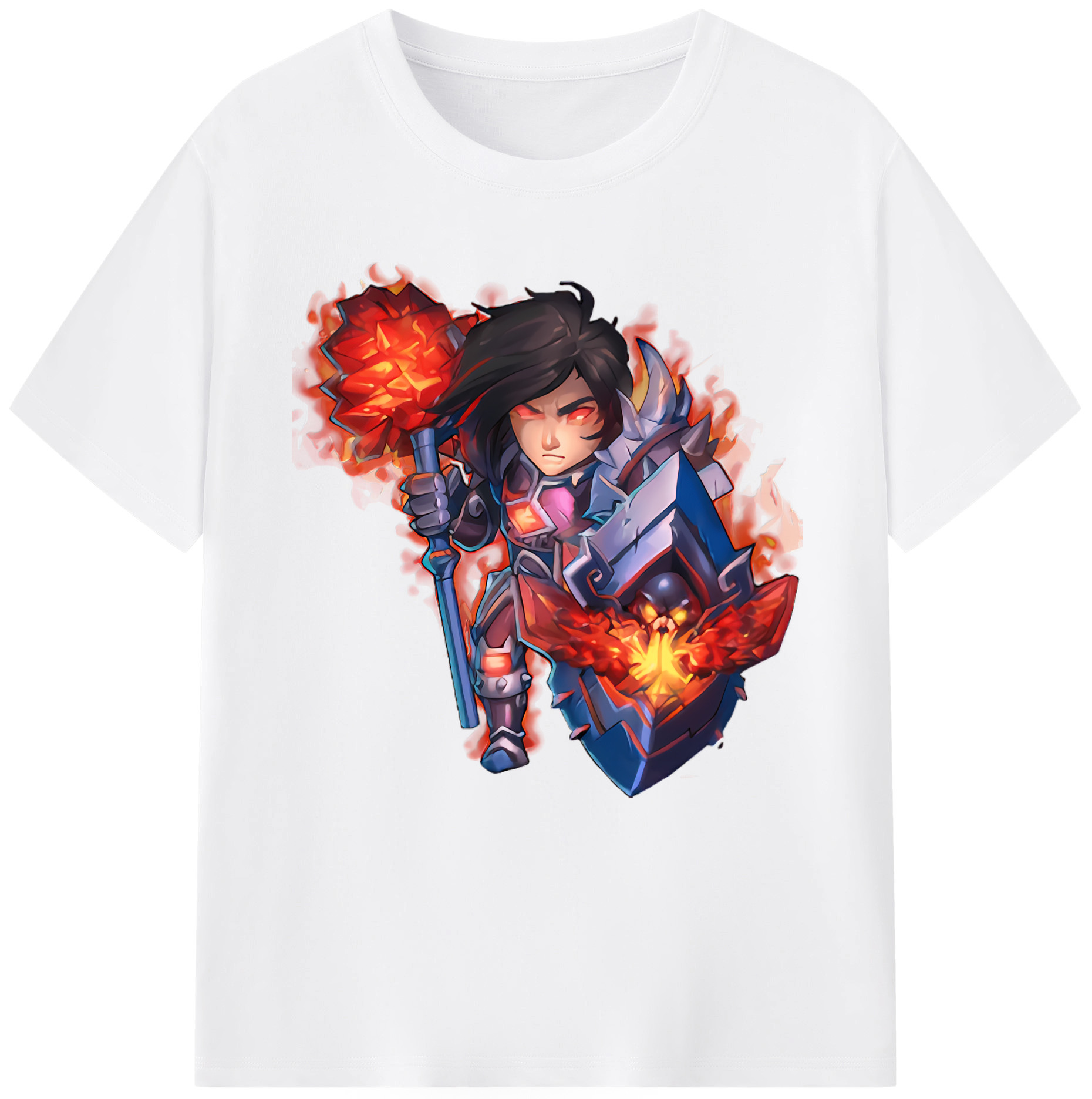 リーグ・オブ・レジェンド League of Legends LOL 綿100％半袖Tシャツ（フロントプリント）