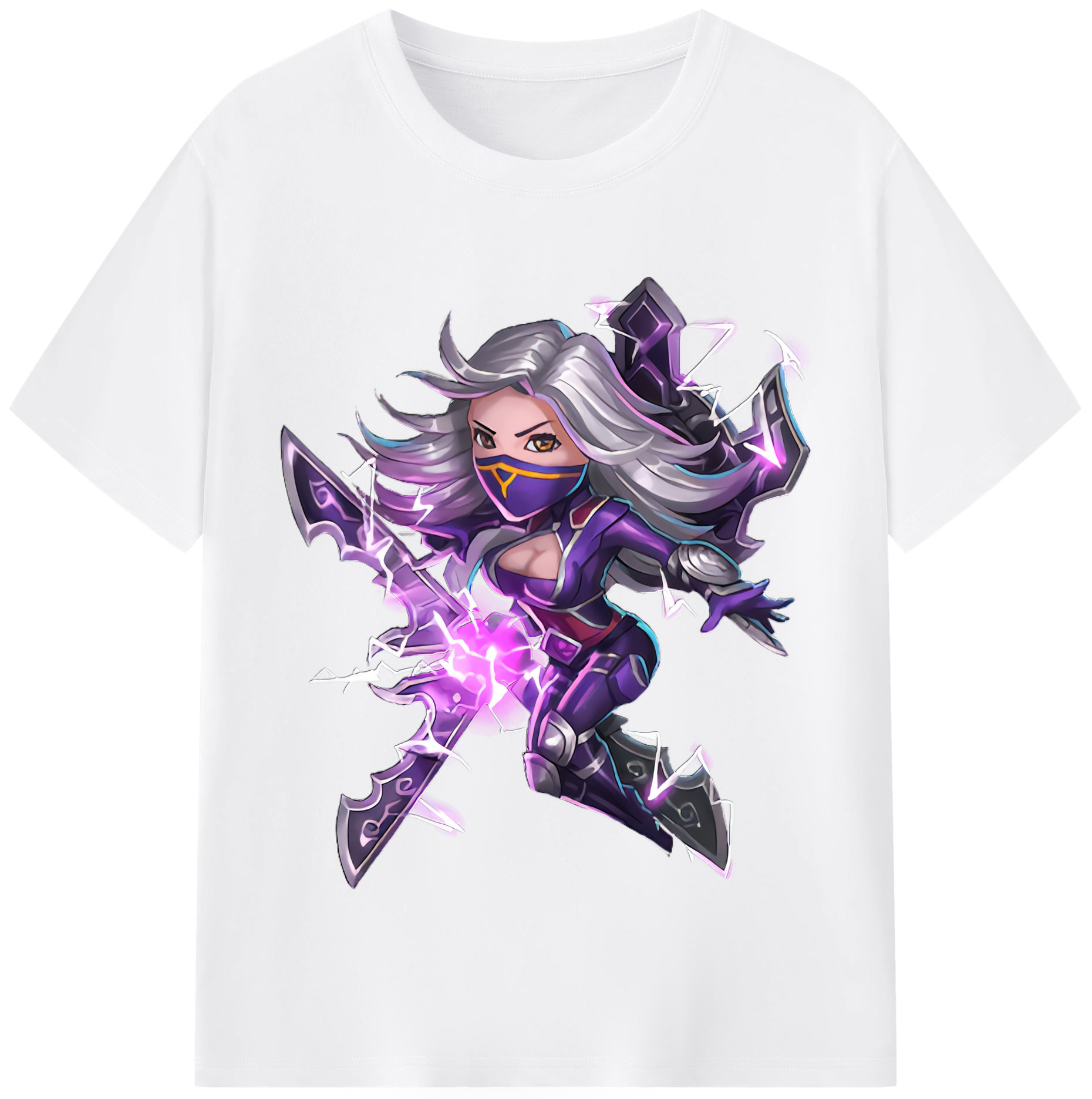 リーグ・オブ・レジェンド League of Legends LOL 綿100％半袖Tシャツ（フロントプリント）