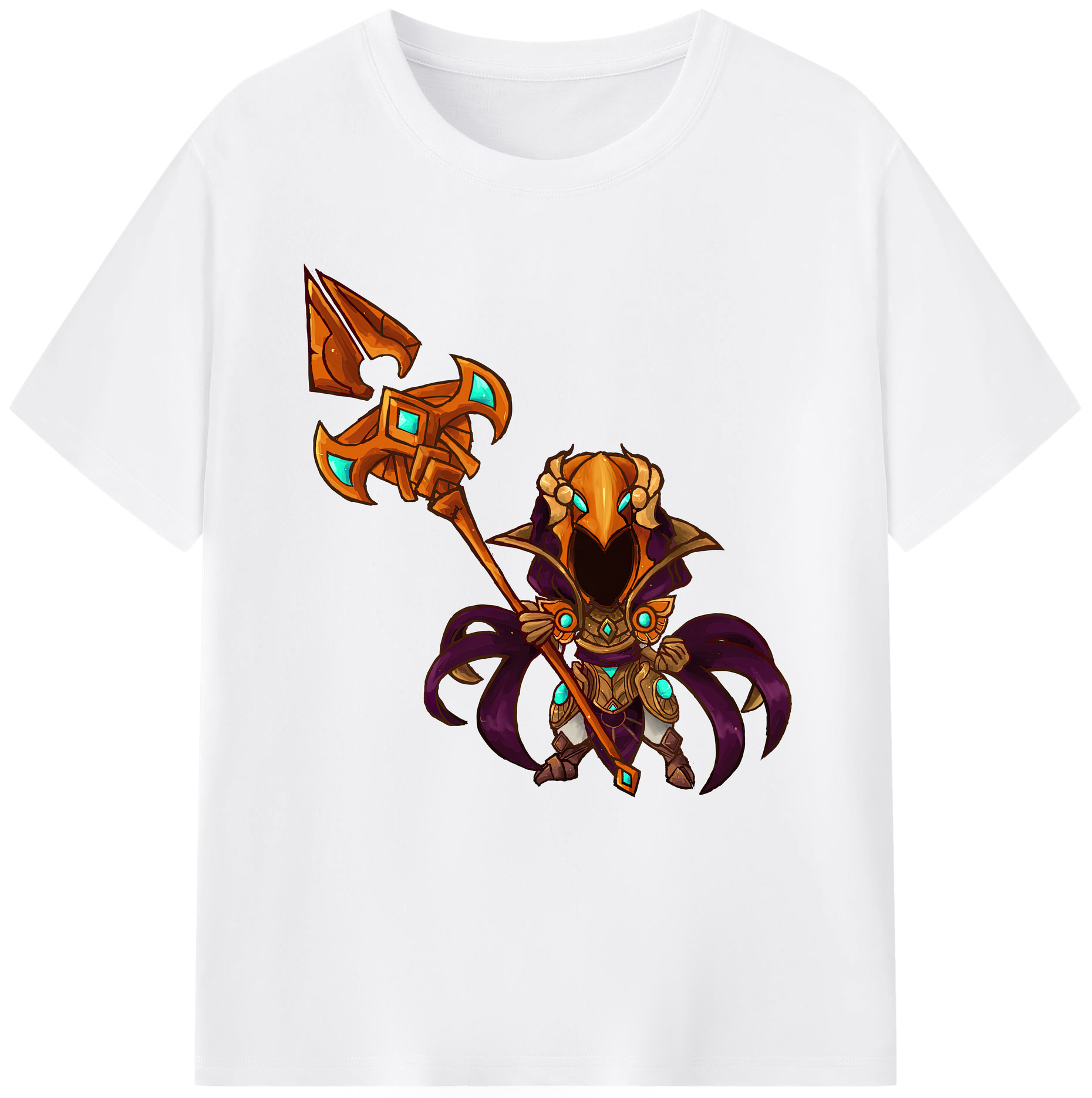 リーグ・オブ・レジェンド League of Legends LOL 綿100％半袖Tシャツ（フロントプリント）
