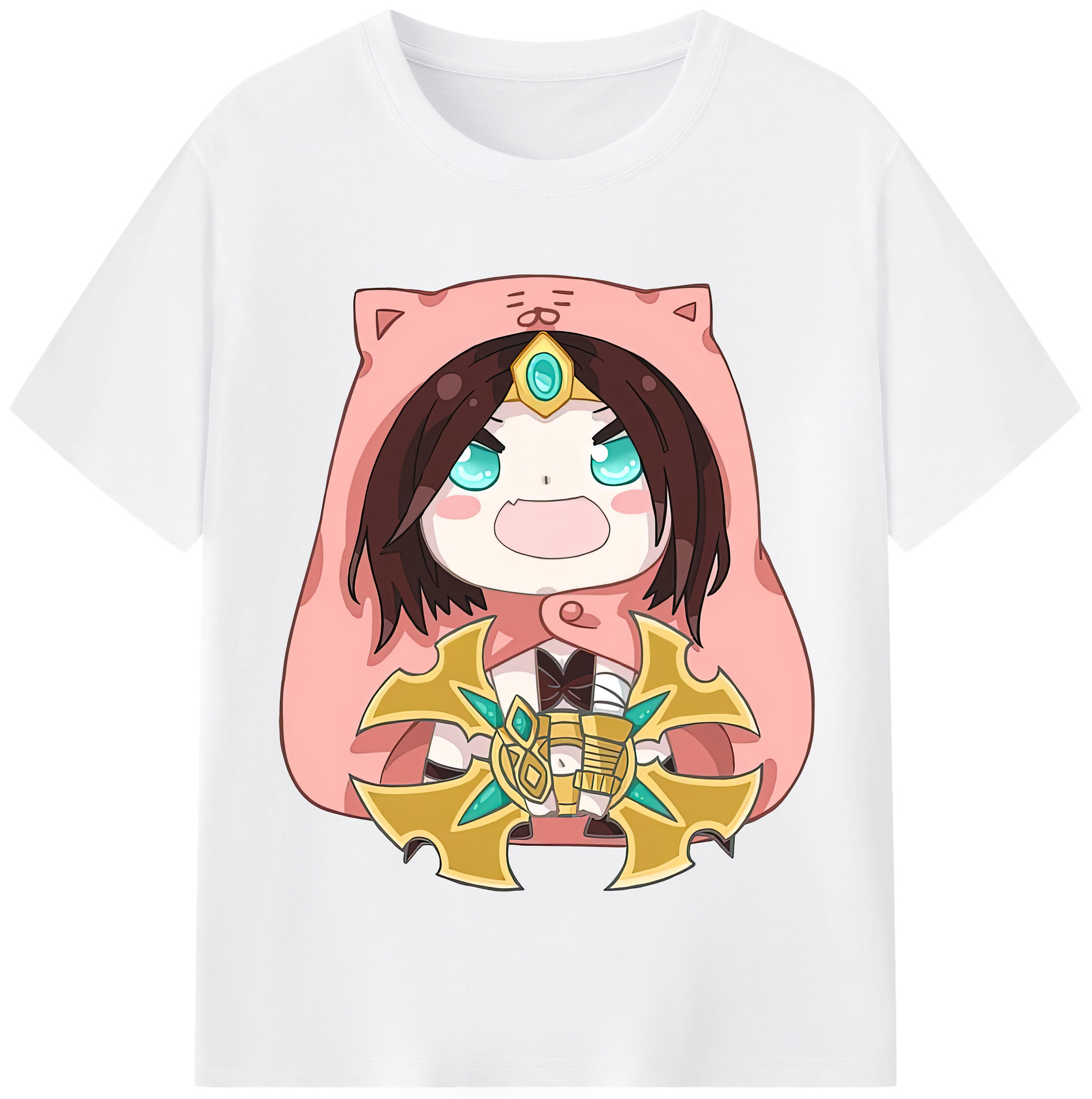 リーグ・オブ・レジェンド League of Legends LOL 綿100％半袖Tシャツ（フロントプリント）