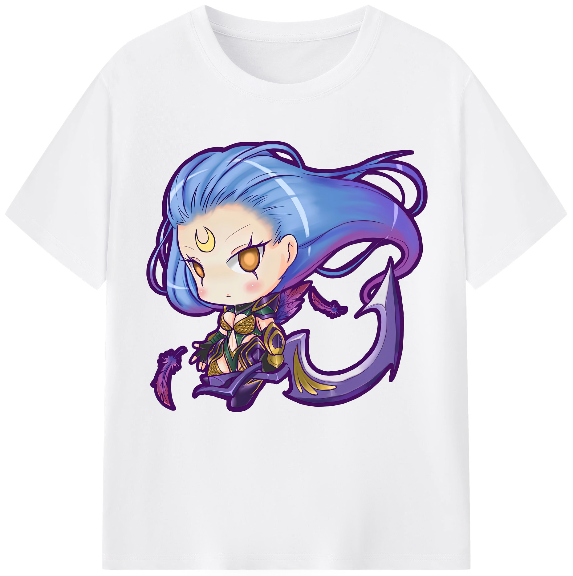 （画像用） リーグ・オブ・レジェンド League of Legends LOL 綿100％半袖Tシャツ（フロントプリント）
