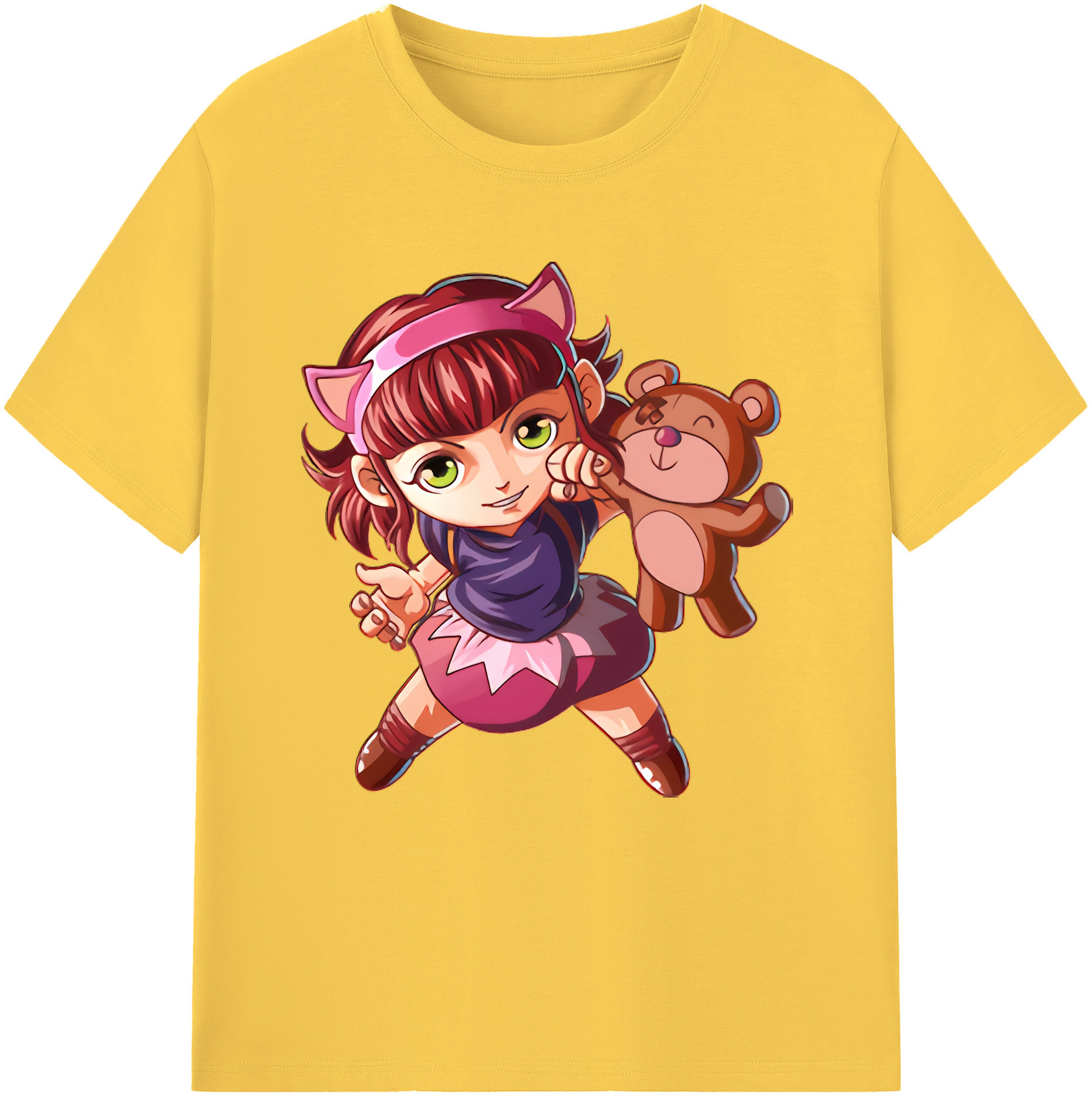 リーグ・オブ・レジェンド League of Legends LOL 綿100％半袖Tシャツ（フロントプリント）
