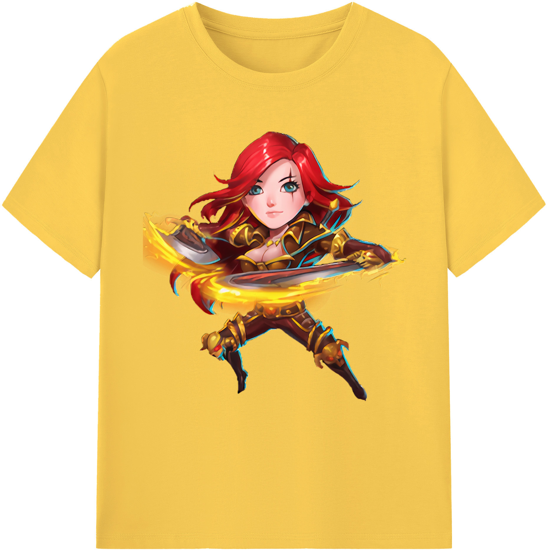 リーグ・オブ・レジェンド League of Legends LOL 綿100％半袖Tシャツ（フロントプリント）