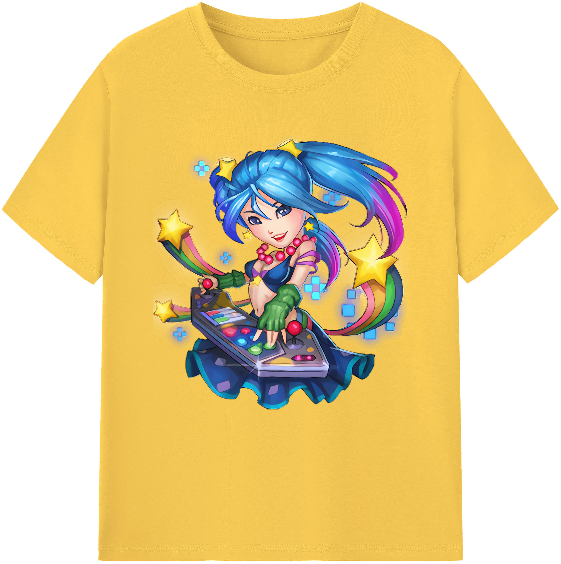リーグ・オブ・レジェンド League of Legends LOL 綿100％半袖Tシャツ（フロントプリント）