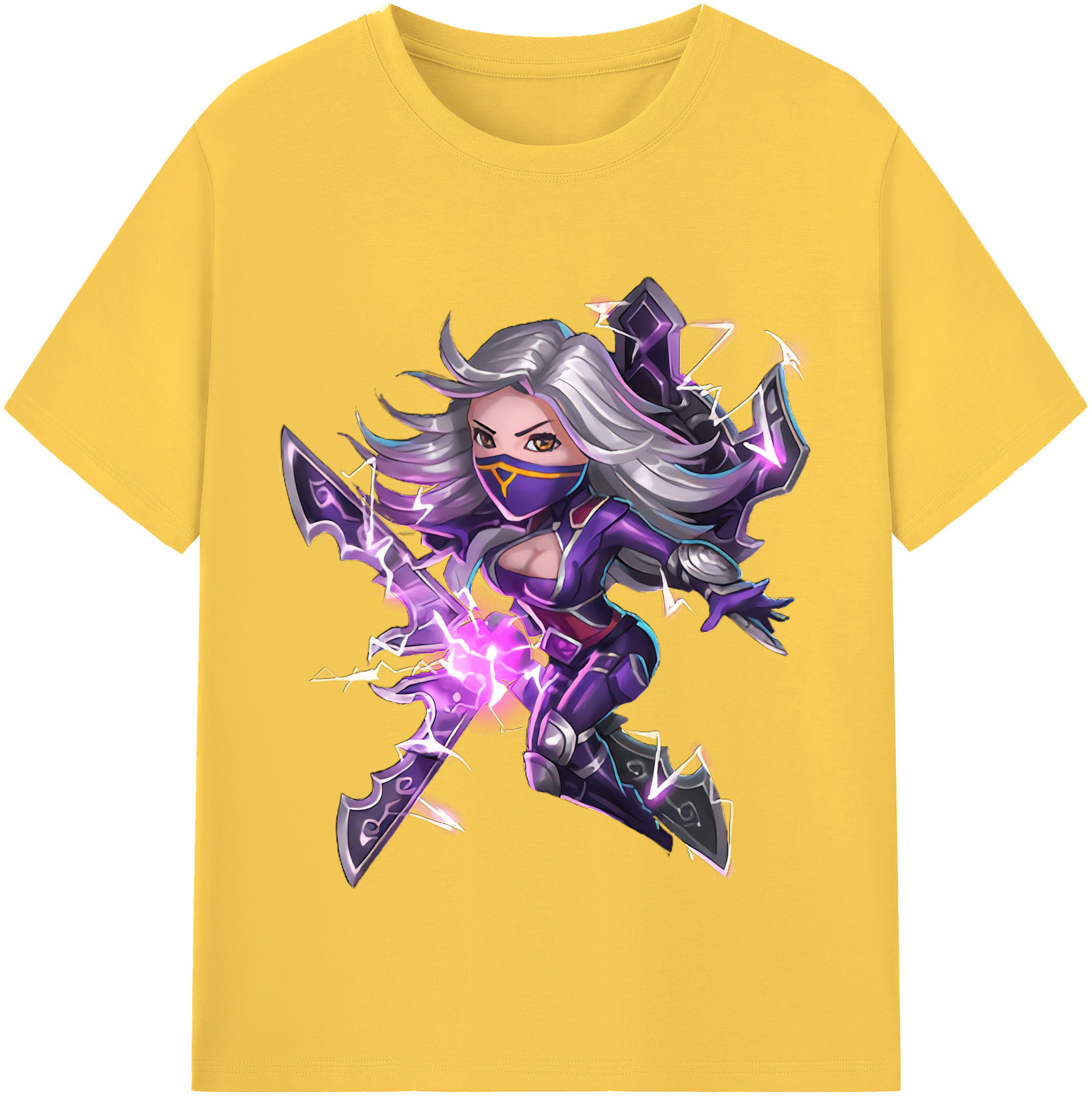 リーグ・オブ・レジェンド League of Legends LOL 綿100％半袖Tシャツ（フロントプリント）