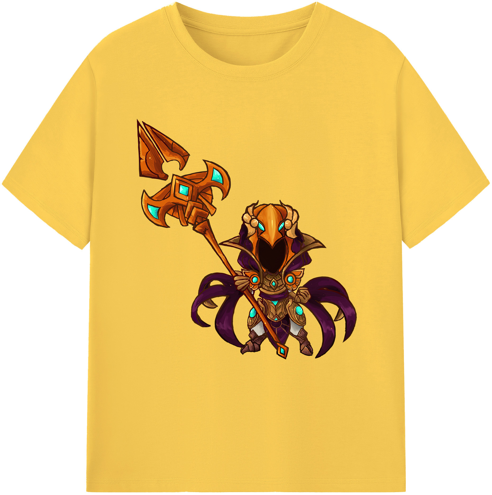 リーグ・オブ・レジェンド League of Legends LOL 綿100％半袖Tシャツ（フロントプリント）