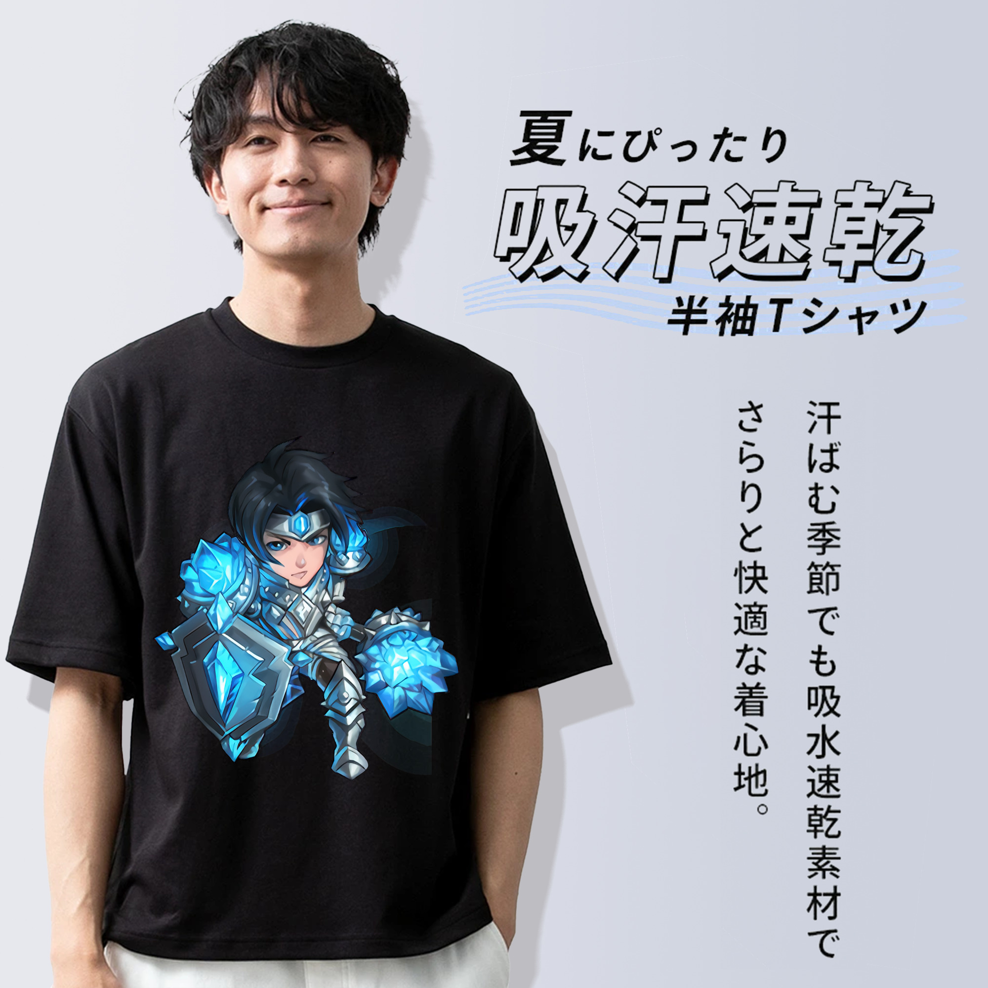 リーグ・オブ・レジェンド League of Legends LOL 綿100％半袖Tシャツ（フロントプリント）